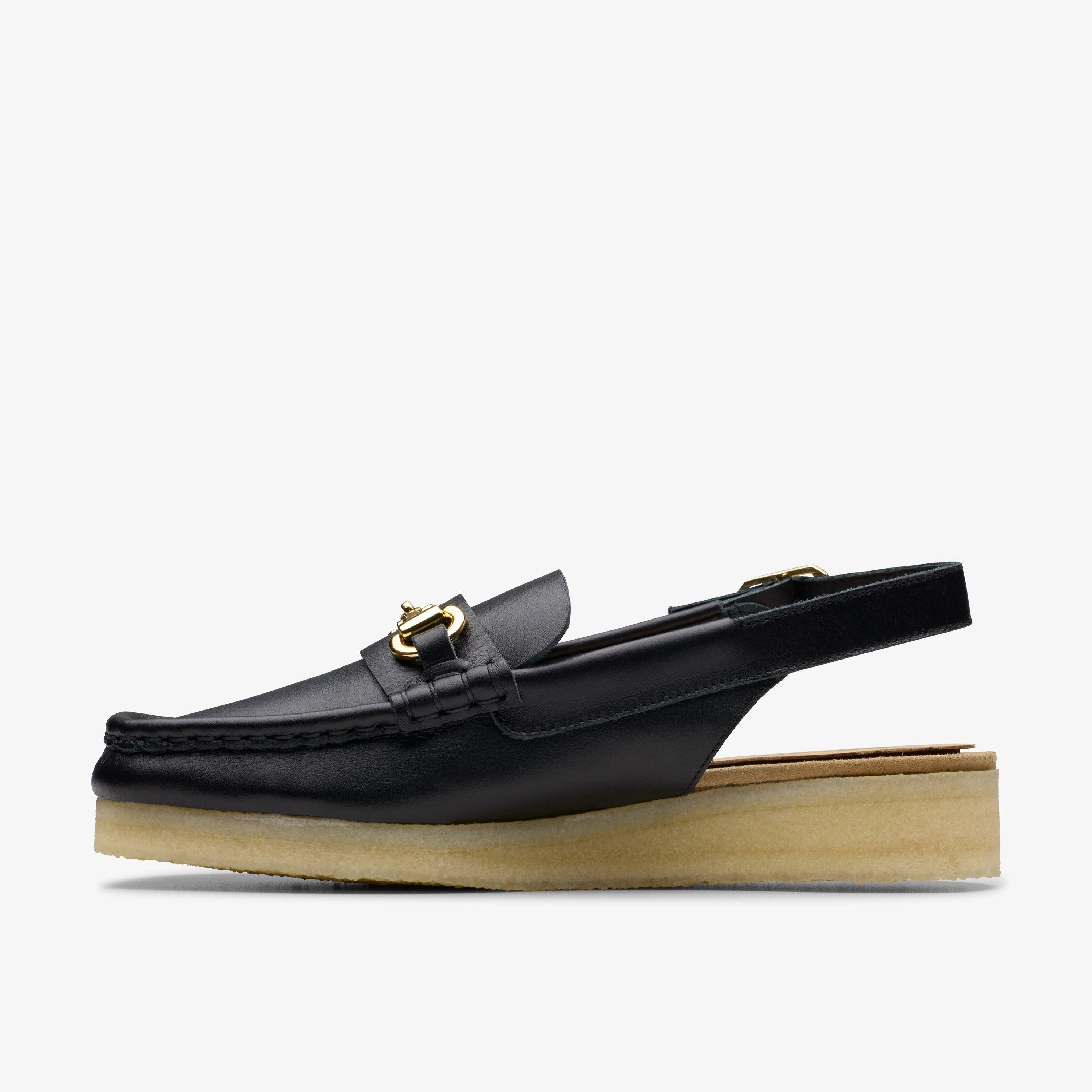 Wallabee Sling en cuir noir