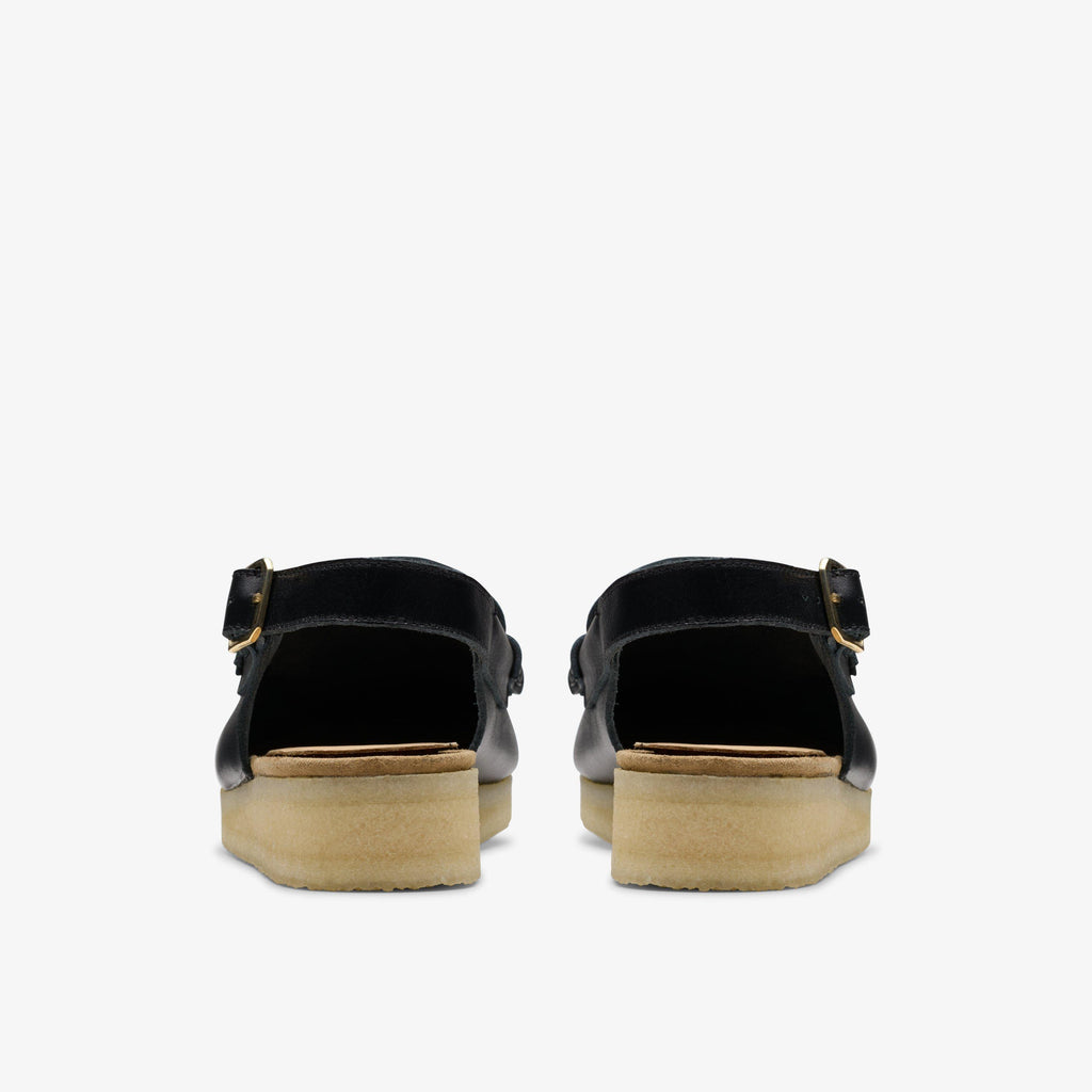 Wallabee Sling en cuir noir