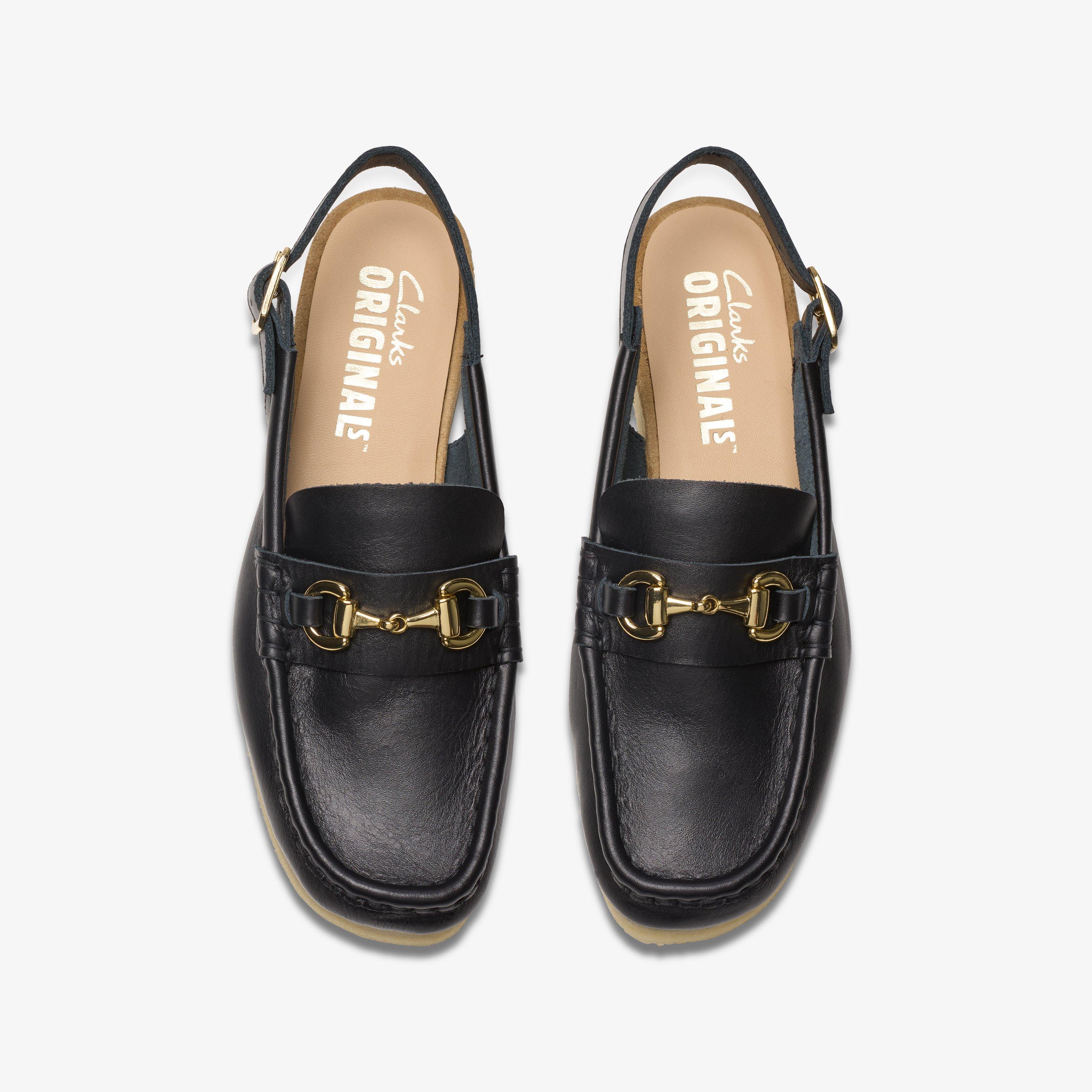 Wallabee Sling en cuir noir