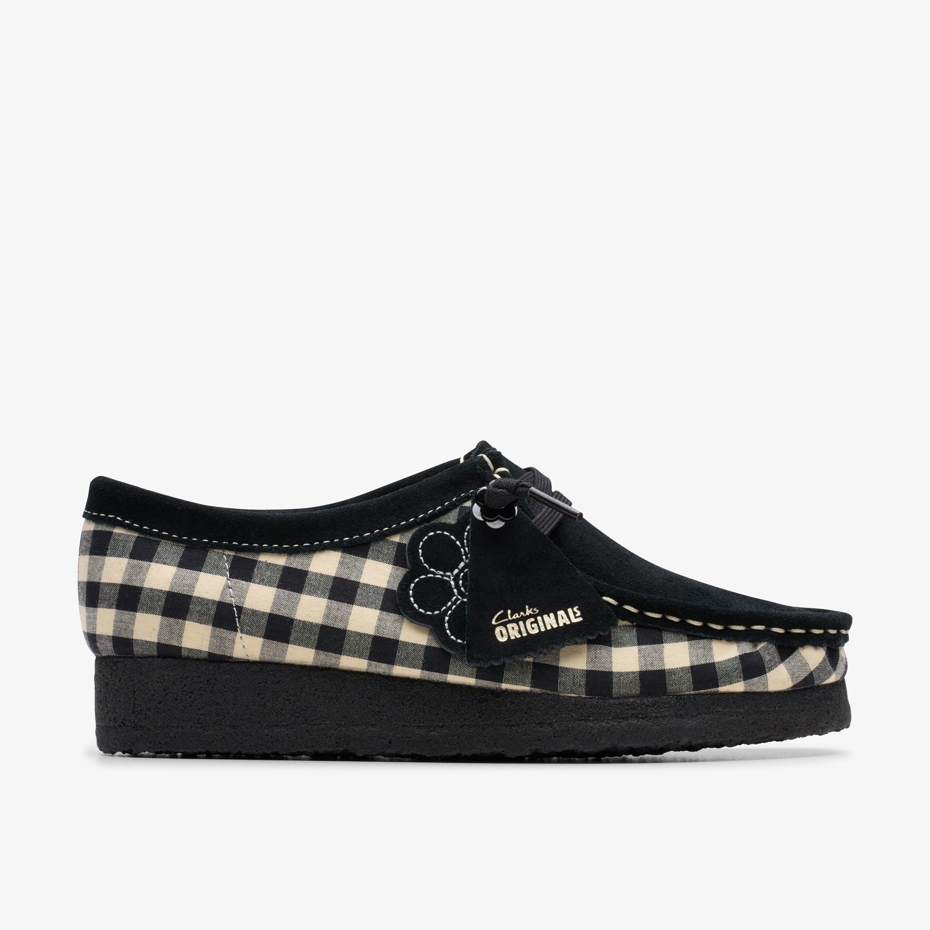 Wallabee Gingham Noir/Blanc
