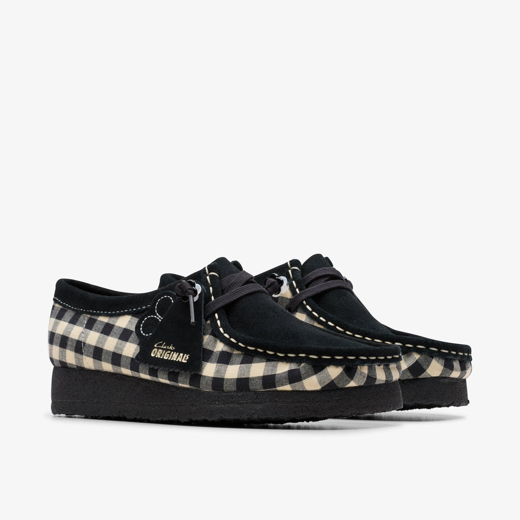 Wallabee Gingham Noir/Blanc