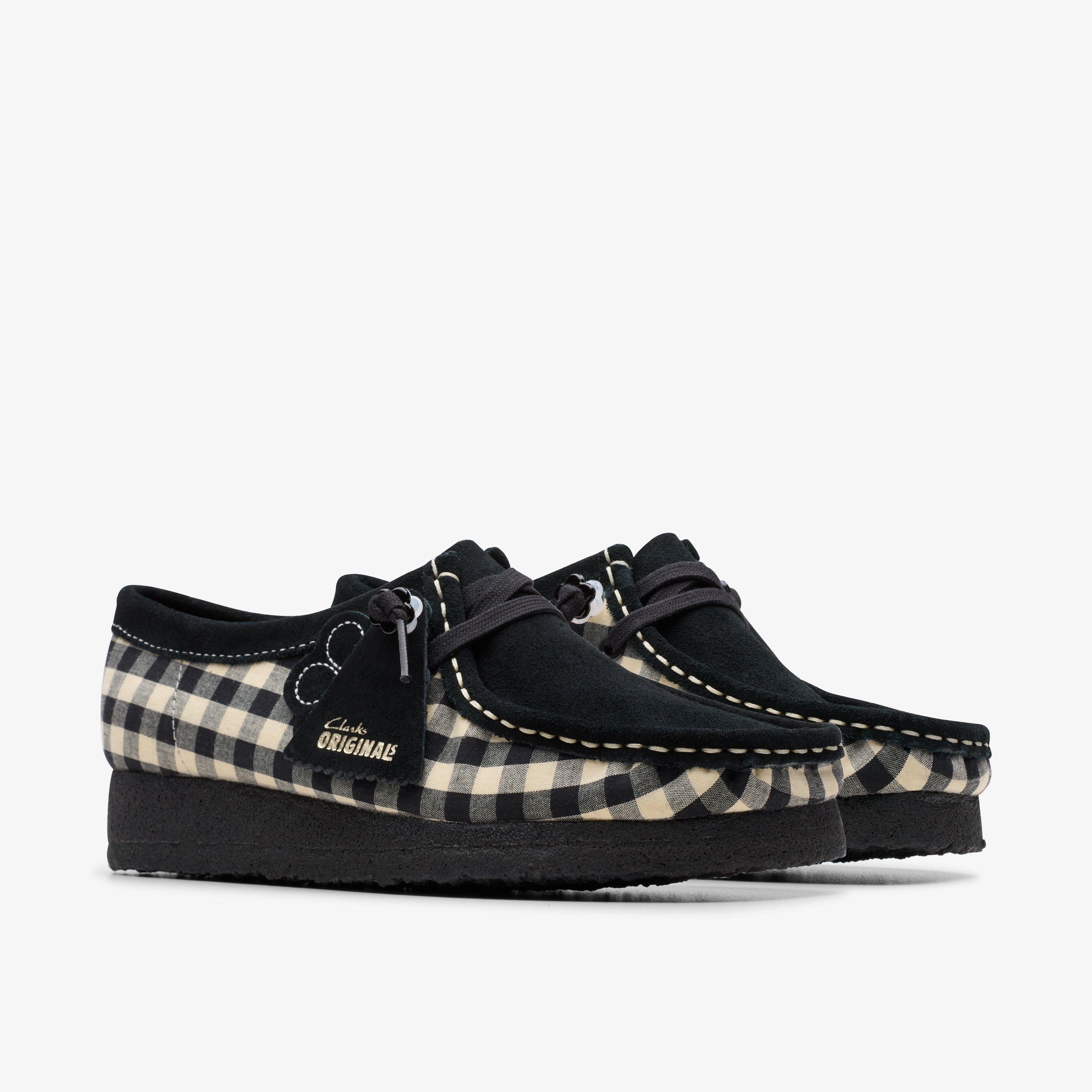 Wallabee Gingham Noir/Blanc