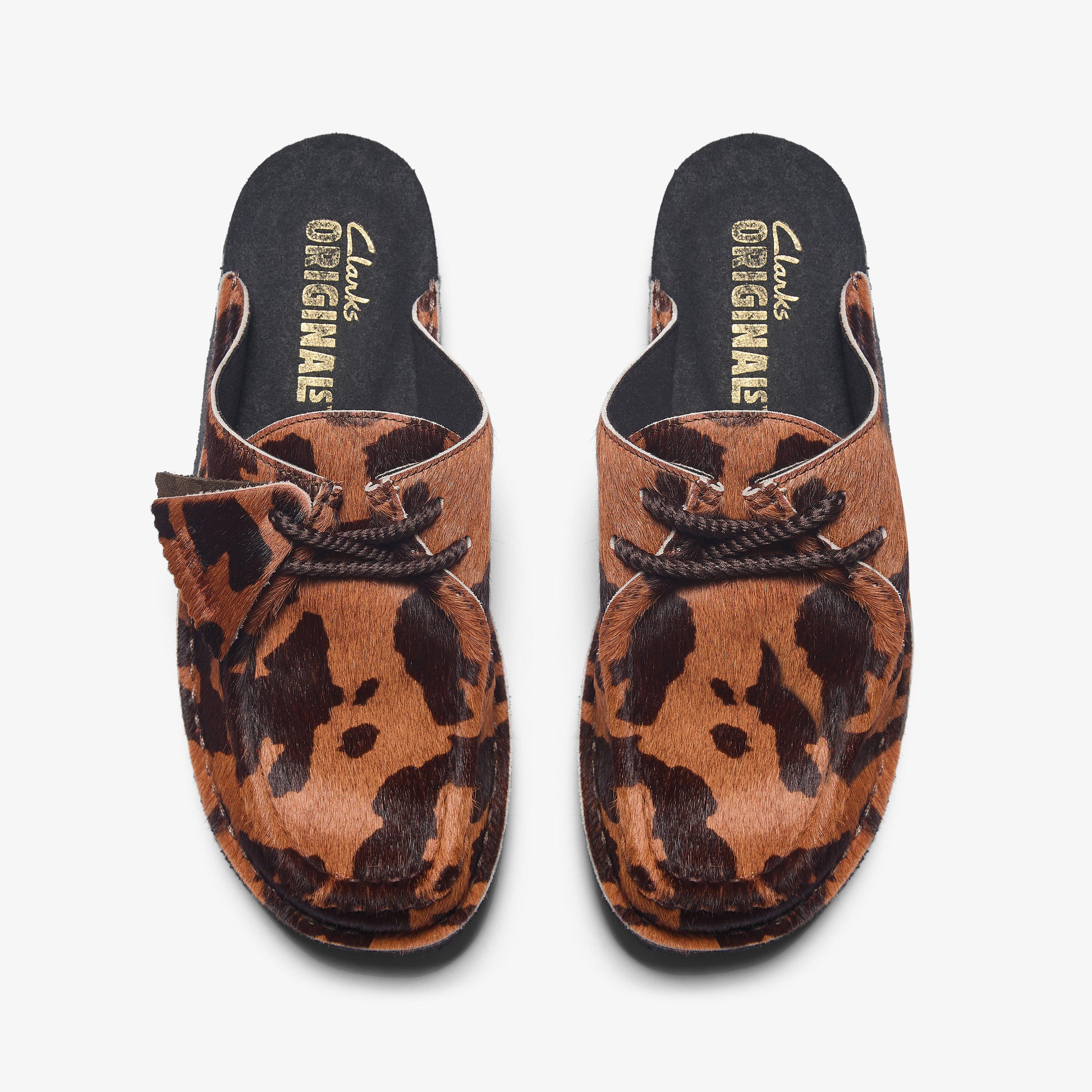 Desert Nomad Mule Brown Cow Print