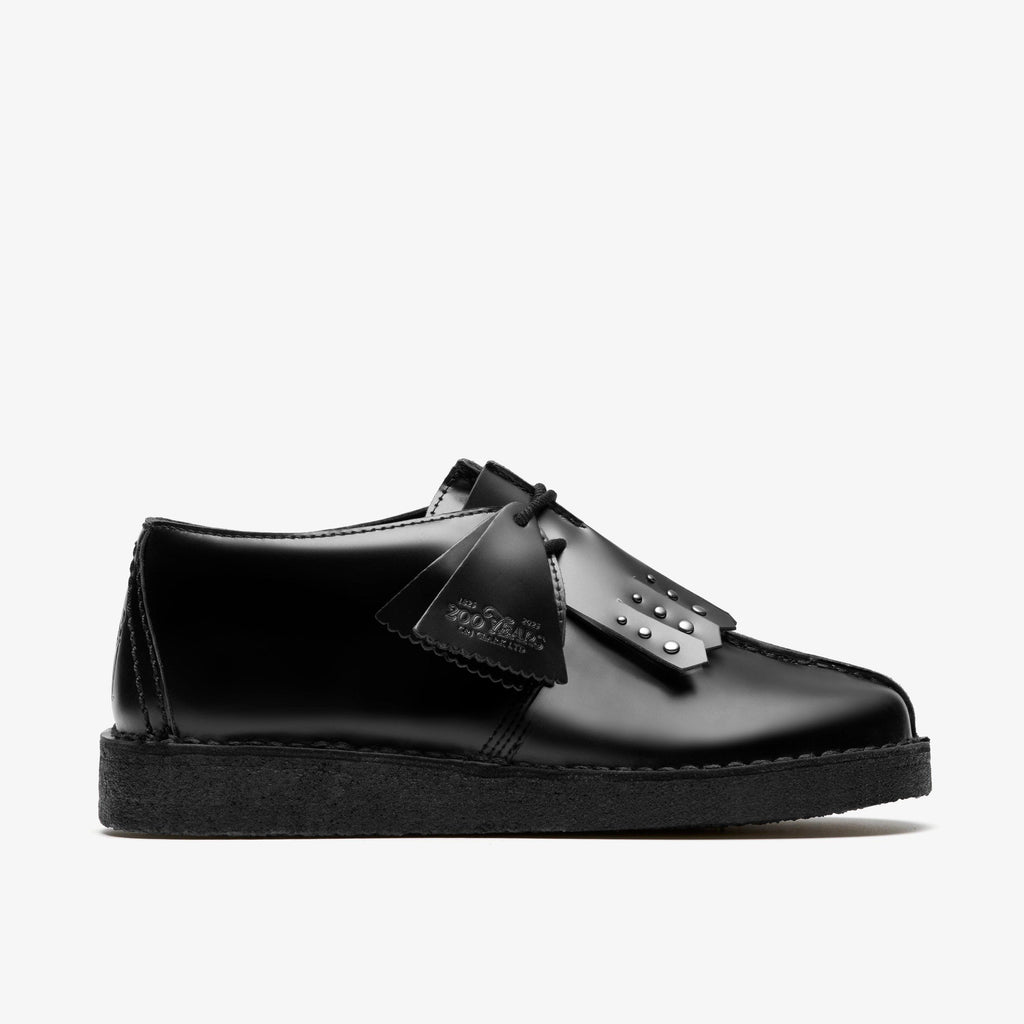Desert Trek Cuir noir très brillant
