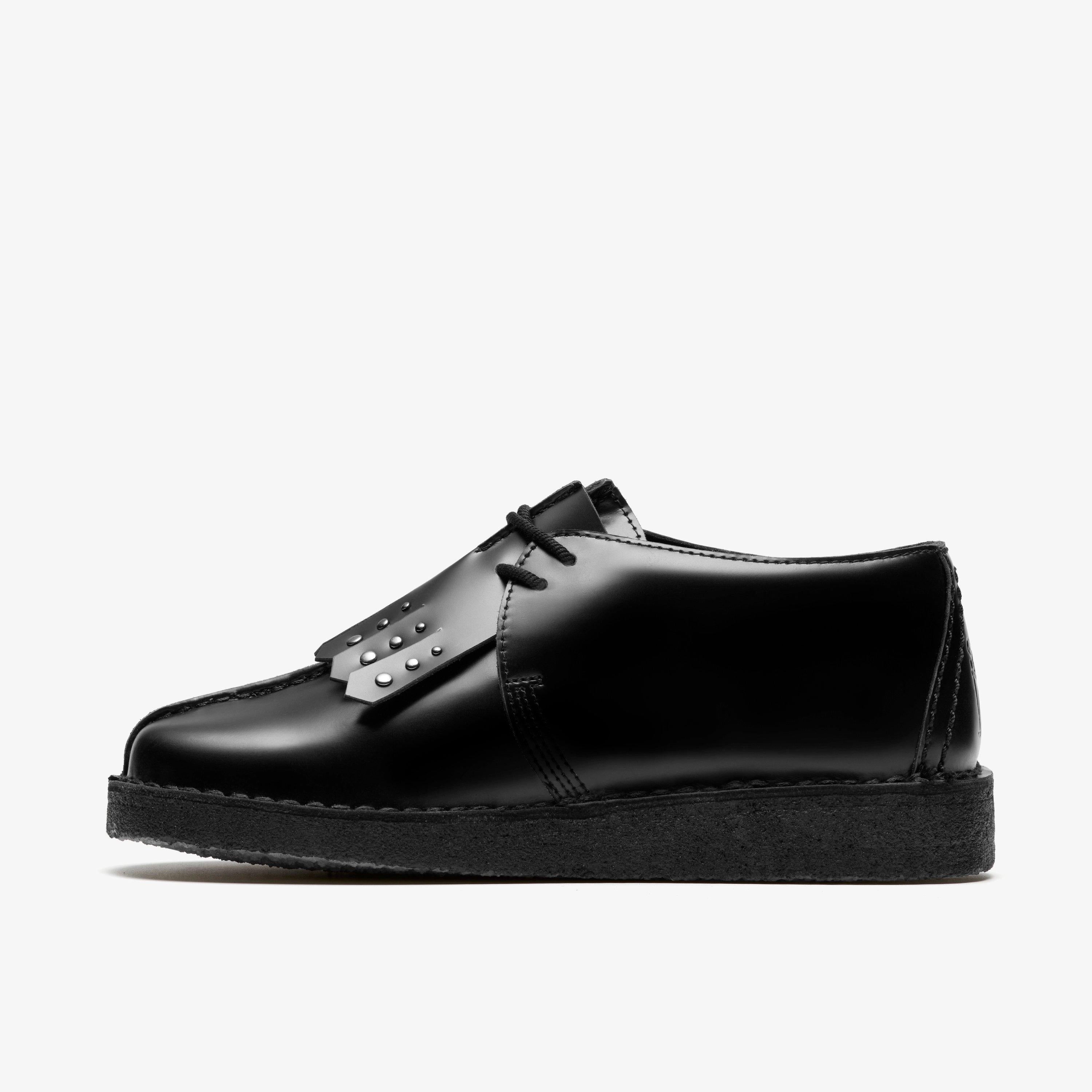 Desert Trek Cuir noir très brillant