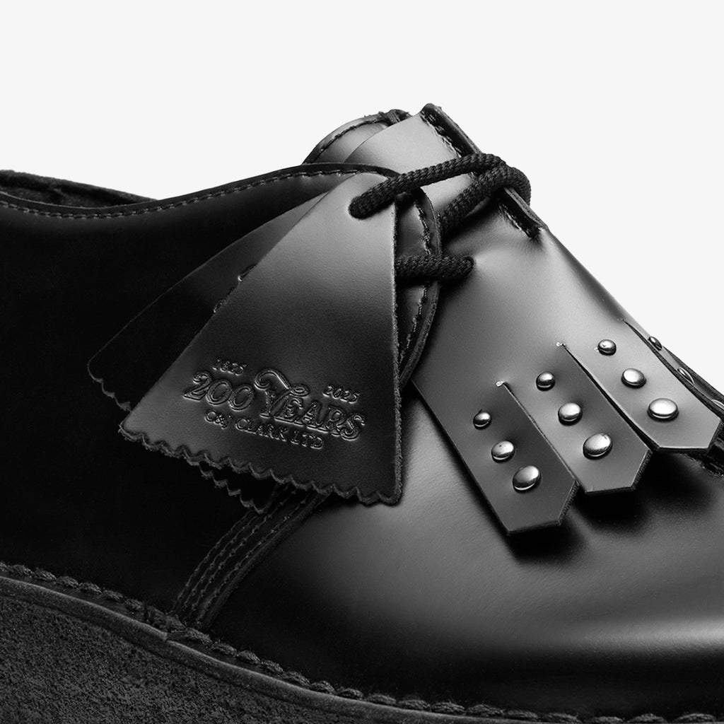 Desert Trek Cuir noir très brillant
