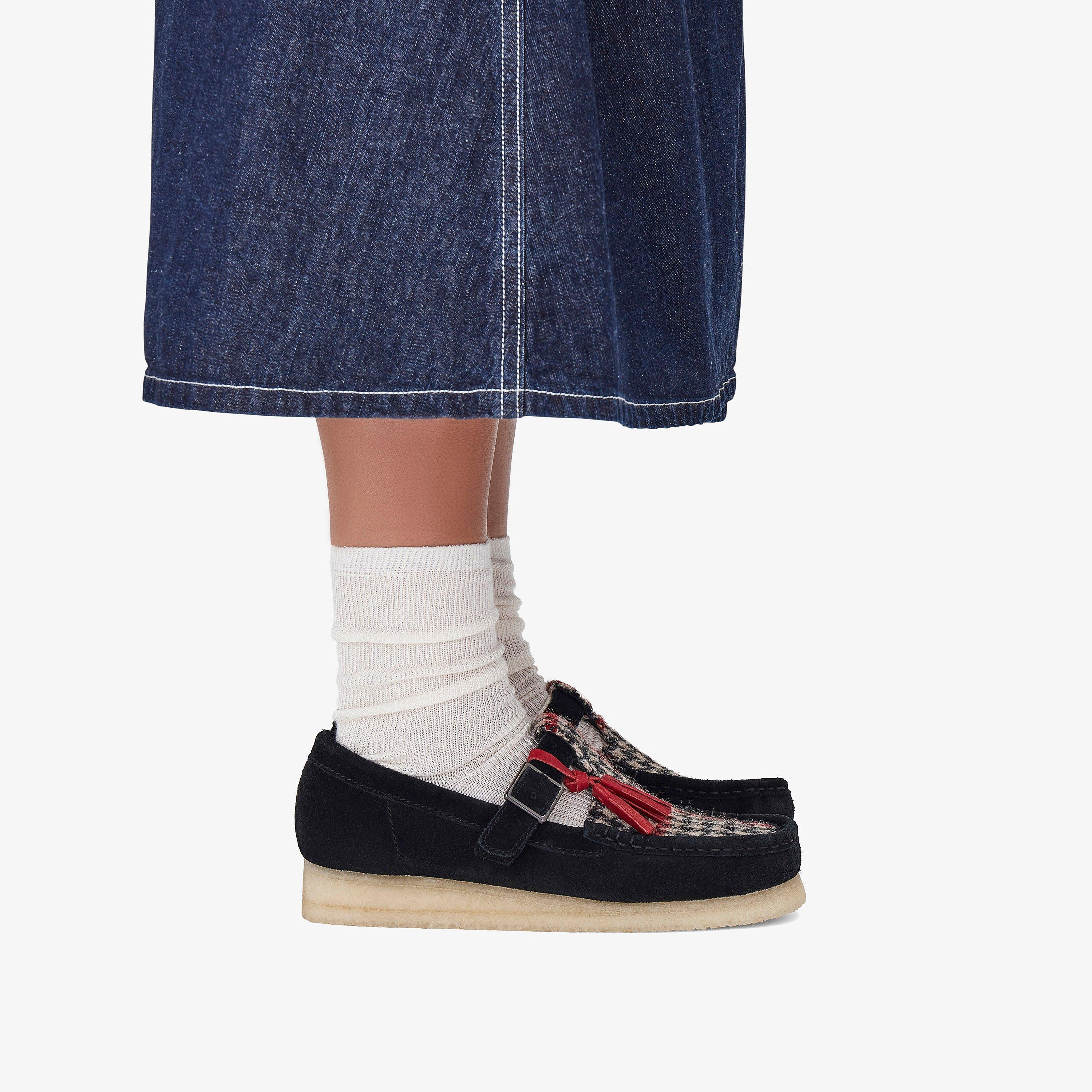 Wallabee T Bar Combinaison en tweed noir