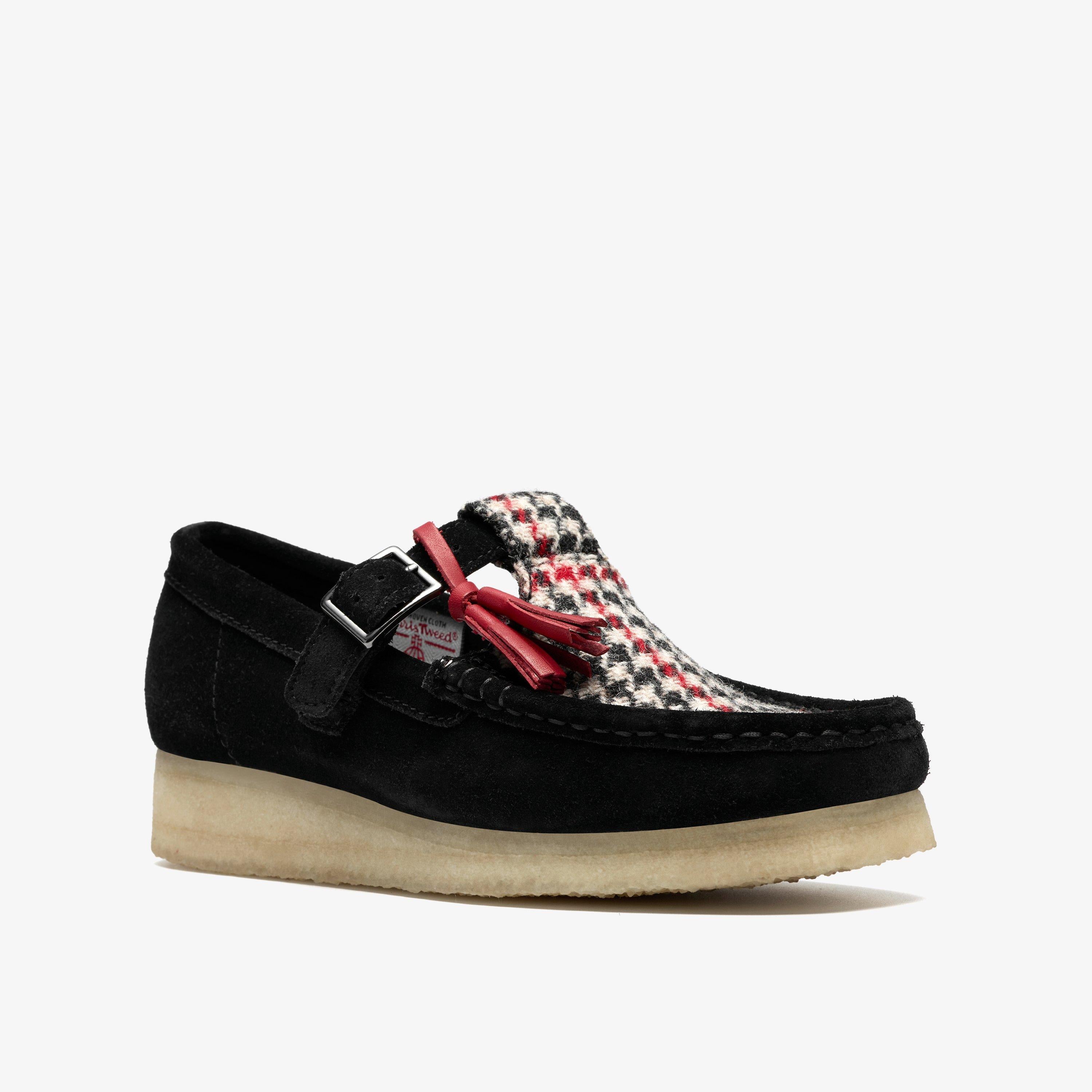 Wallabee T Bar Combinaison en tweed noir