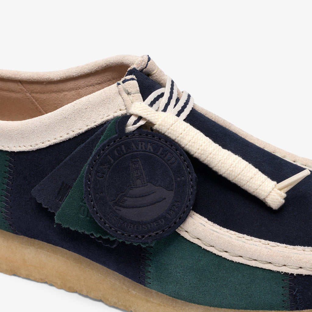 Wallabee Blue/Green Stripe