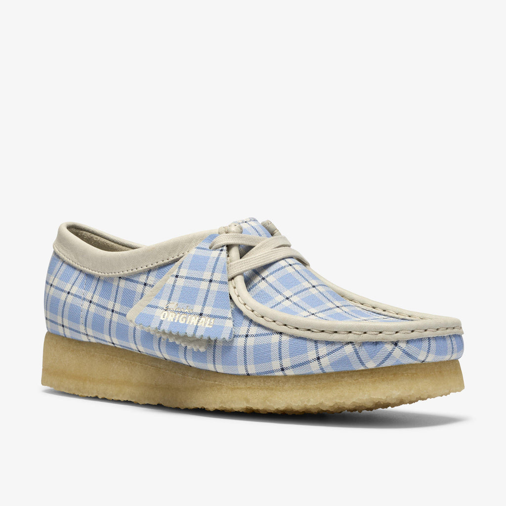 Wallabee Blue Check