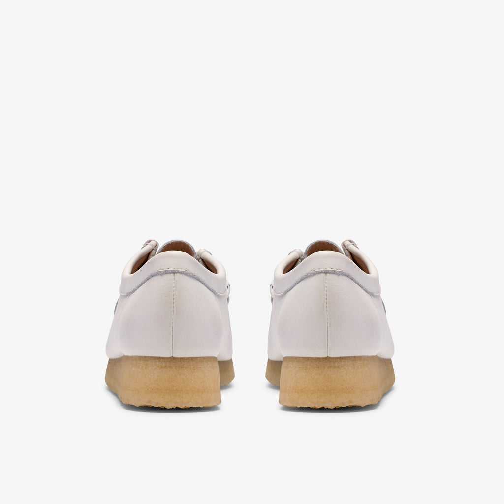 Wallabee Cuir Grainé Blanc
