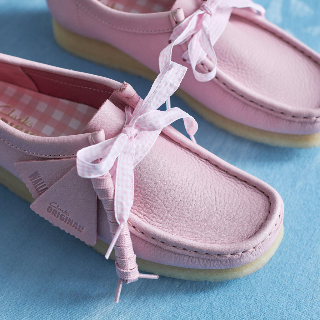 Wallabee Cuir rose bébé