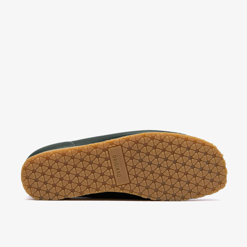 Wallabee RB Cuir vert foncé