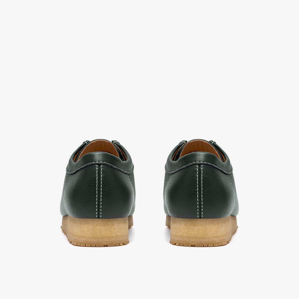 Wallabee RB Cuir vert foncé