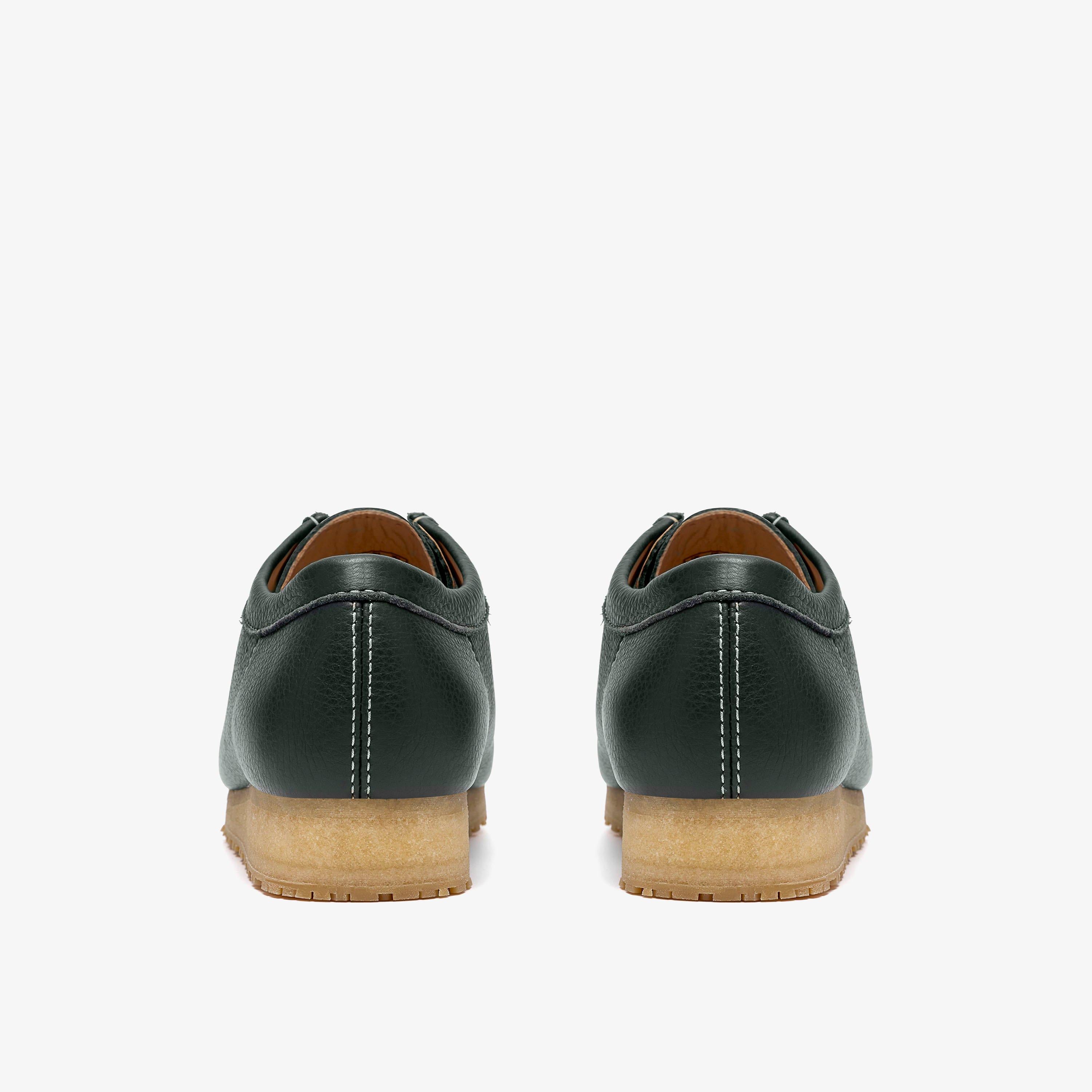 Wallabee RB Cuir vert foncé