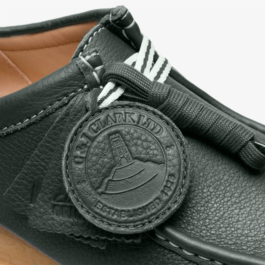 Wallabee RB Cuir vert foncé