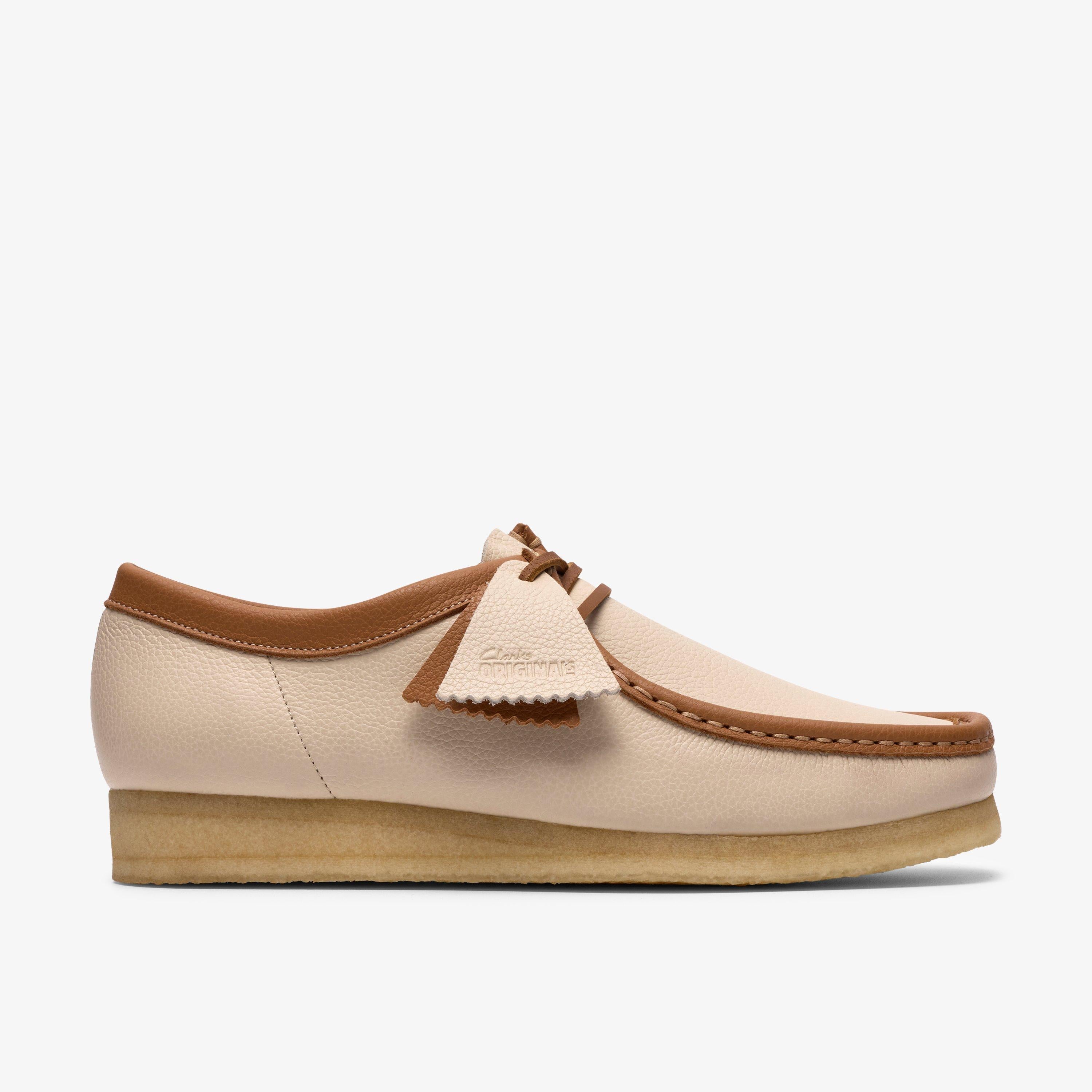 Wallabee Cuir combiné blanc
