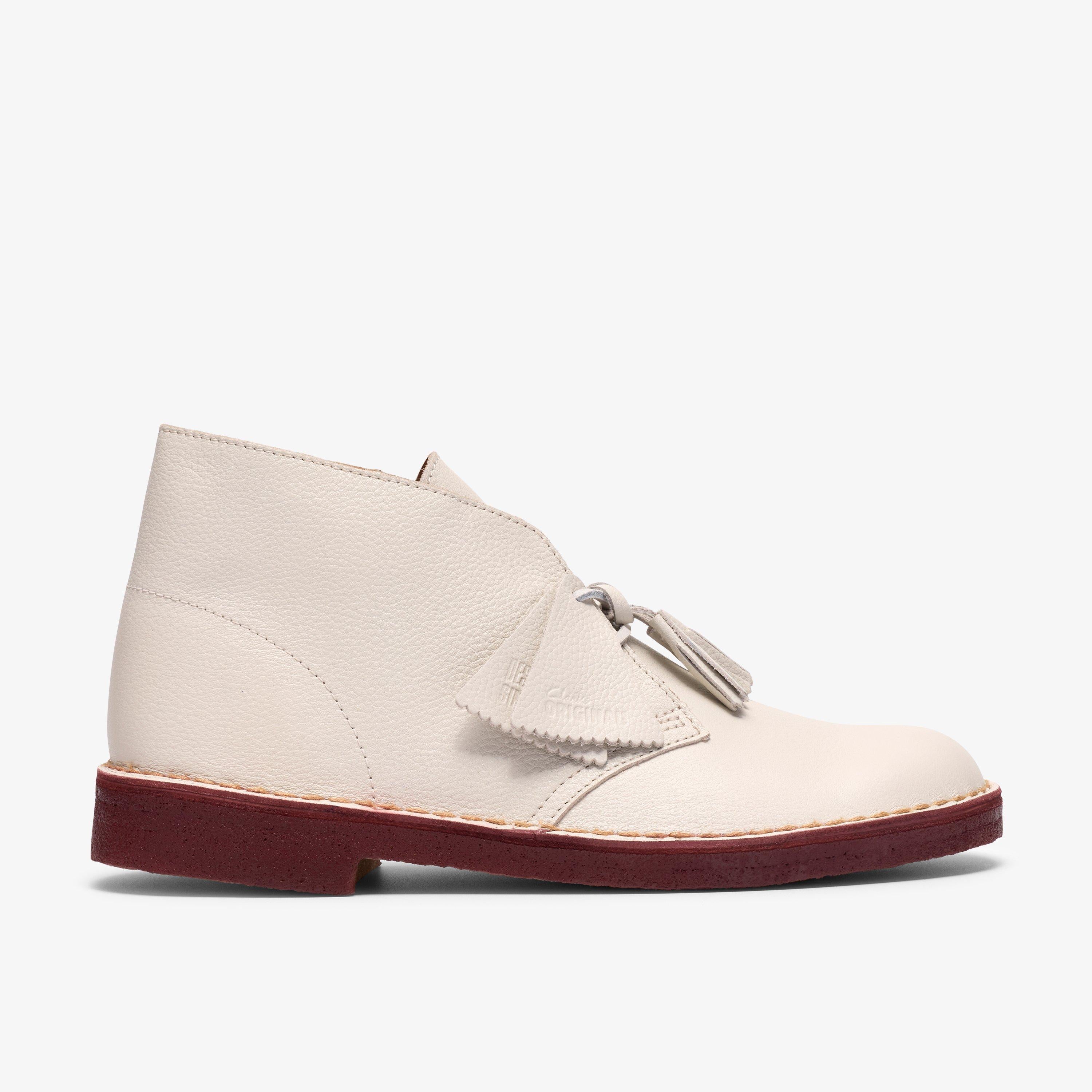 Desert Boot Cuir blanc
