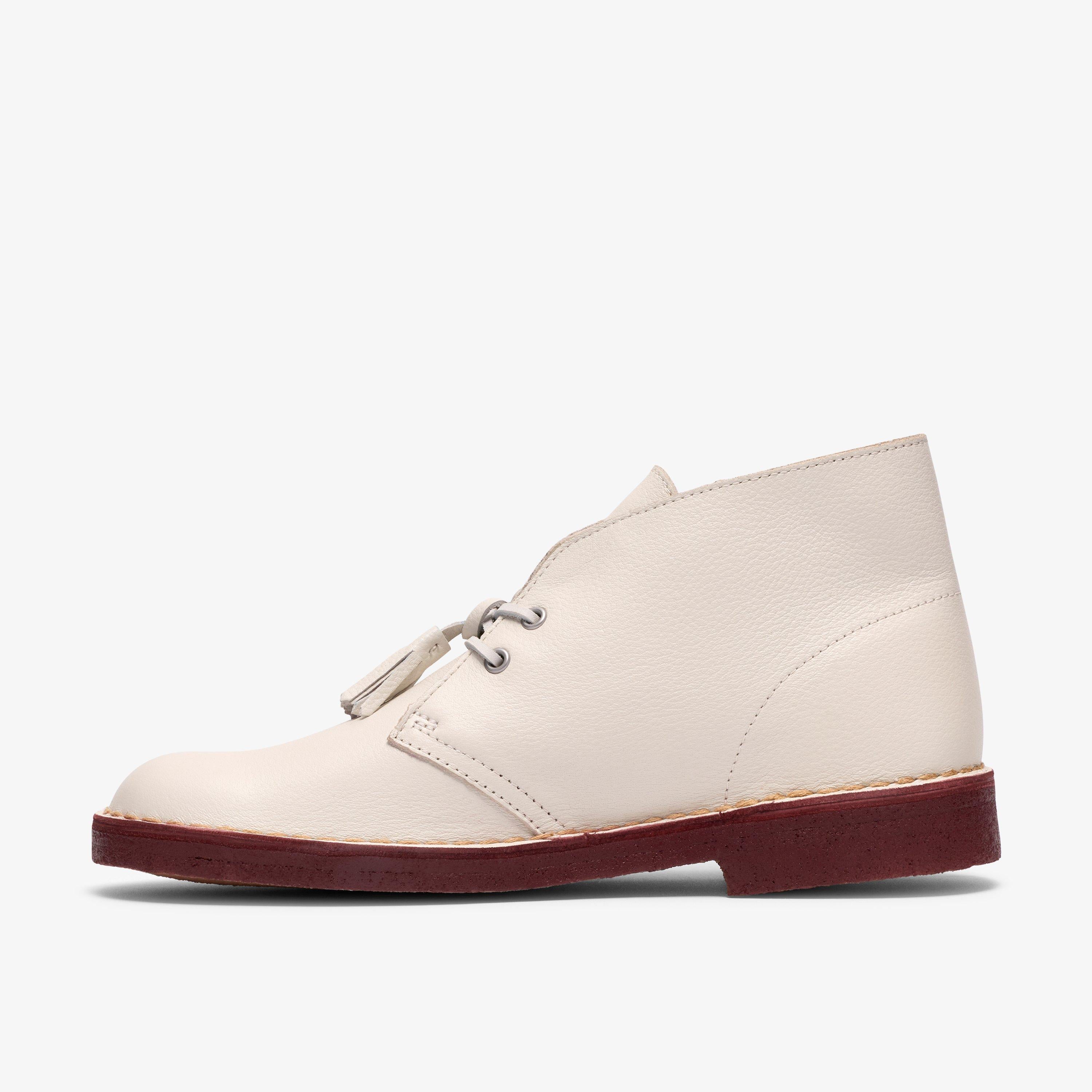 Desert Boot Cuir blanc