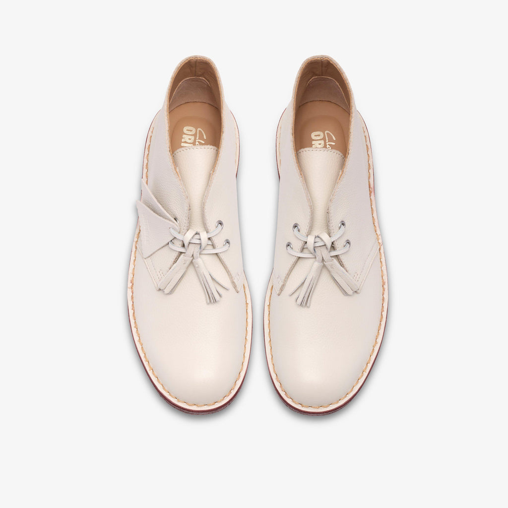 Desert Boot Cuir blanc