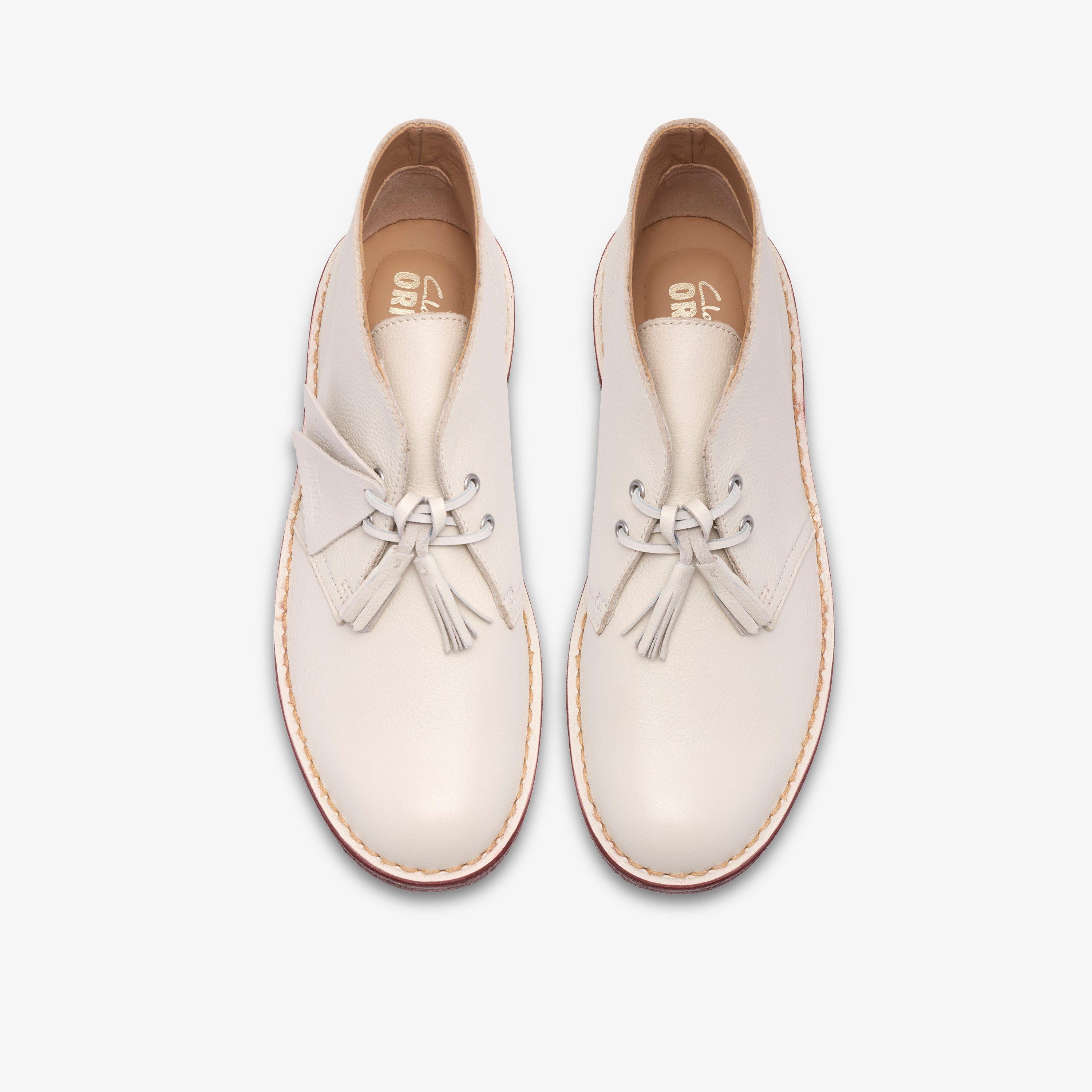 Desert Boot Cuir blanc