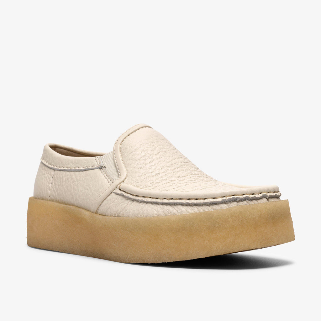 Walla Cup Slip Cuir blanc