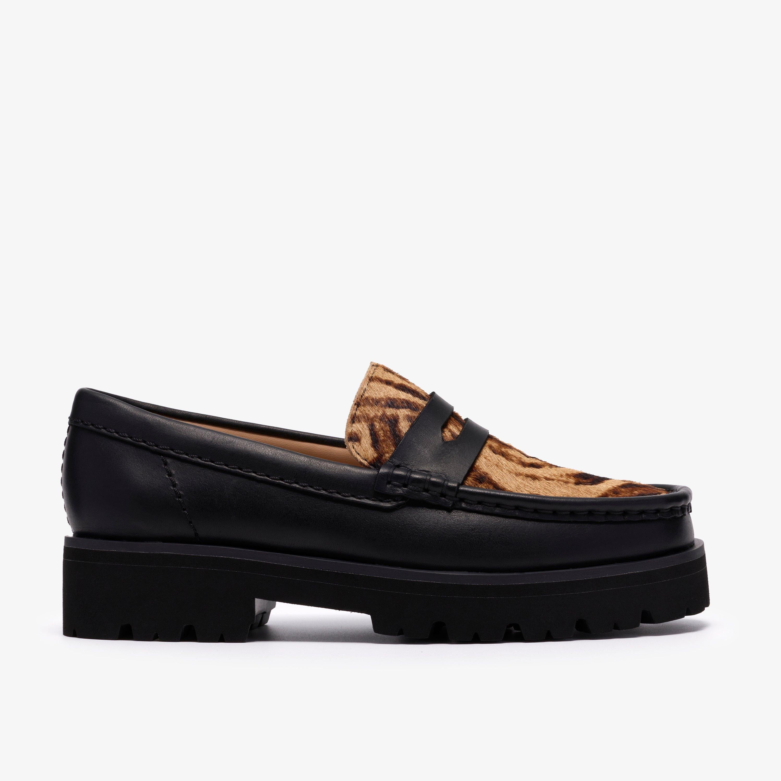 Yukoner Penny Cuir combiné noir