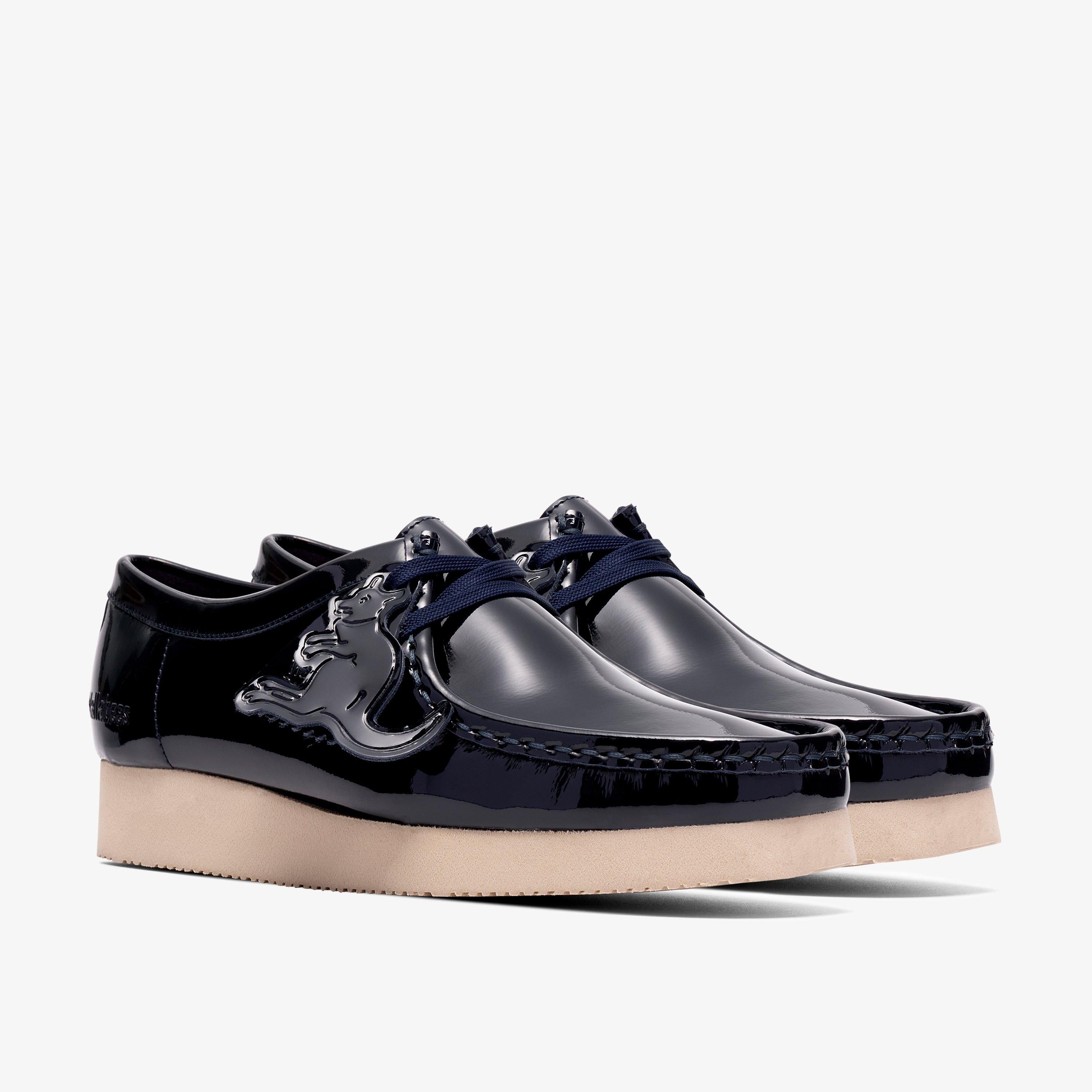 Wallabee 2604 Verni bleu marine