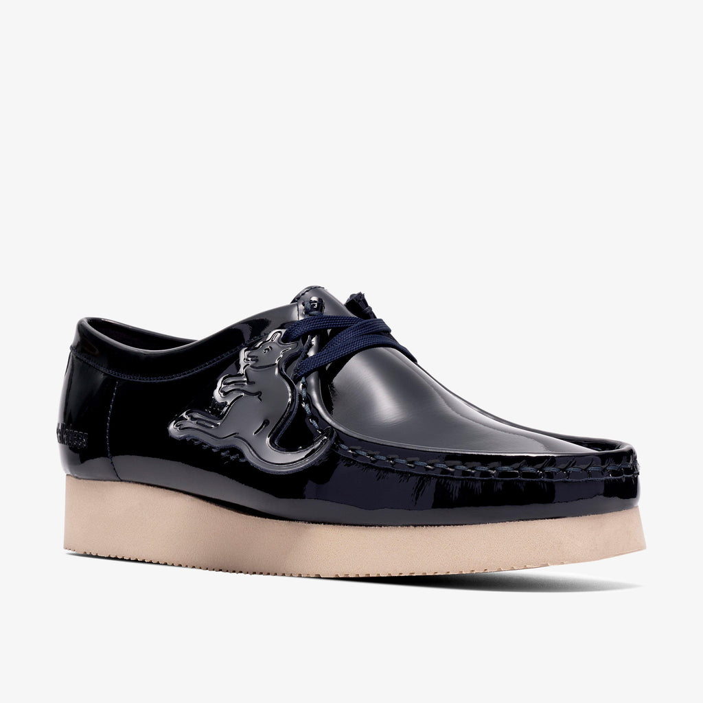 Wallabee 2604 Verni bleu marine