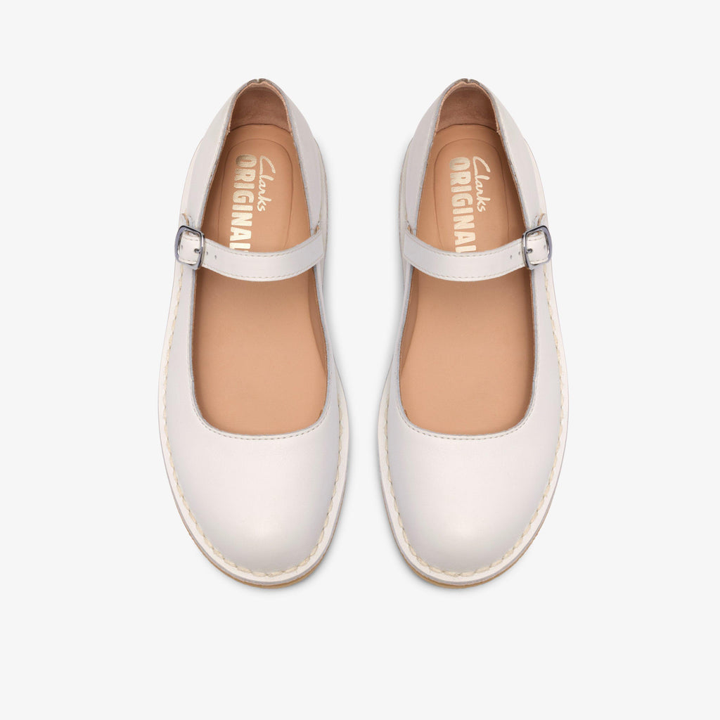 Desert Jane Cuir blanc