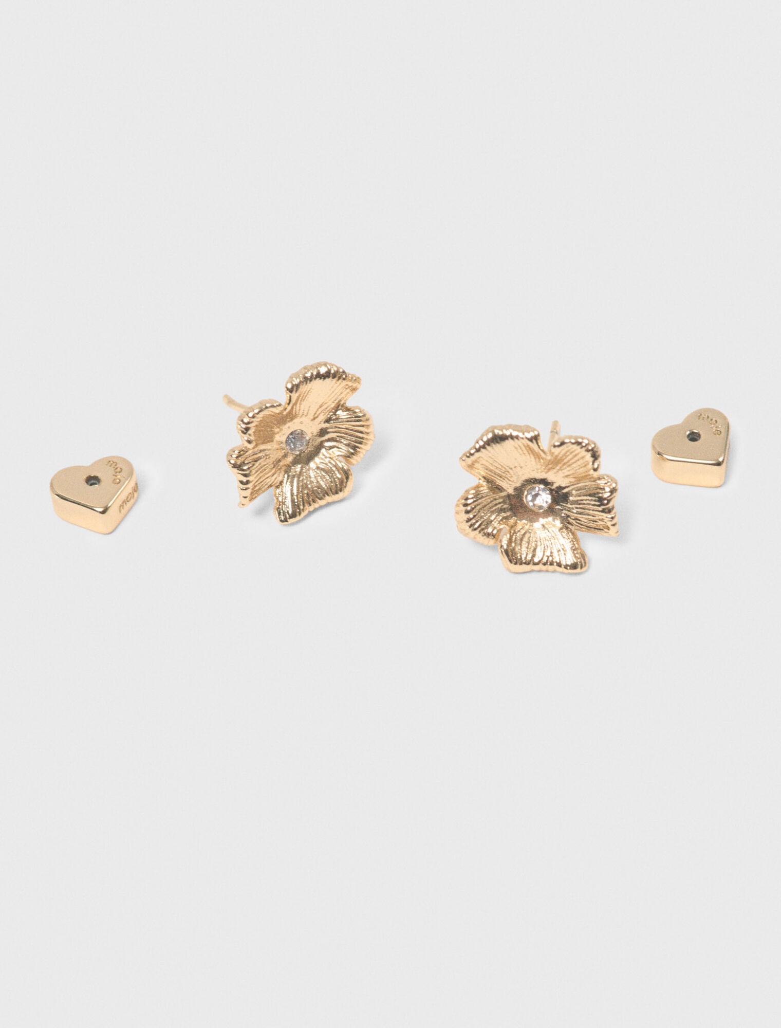 Puces d'oreilles fleurs