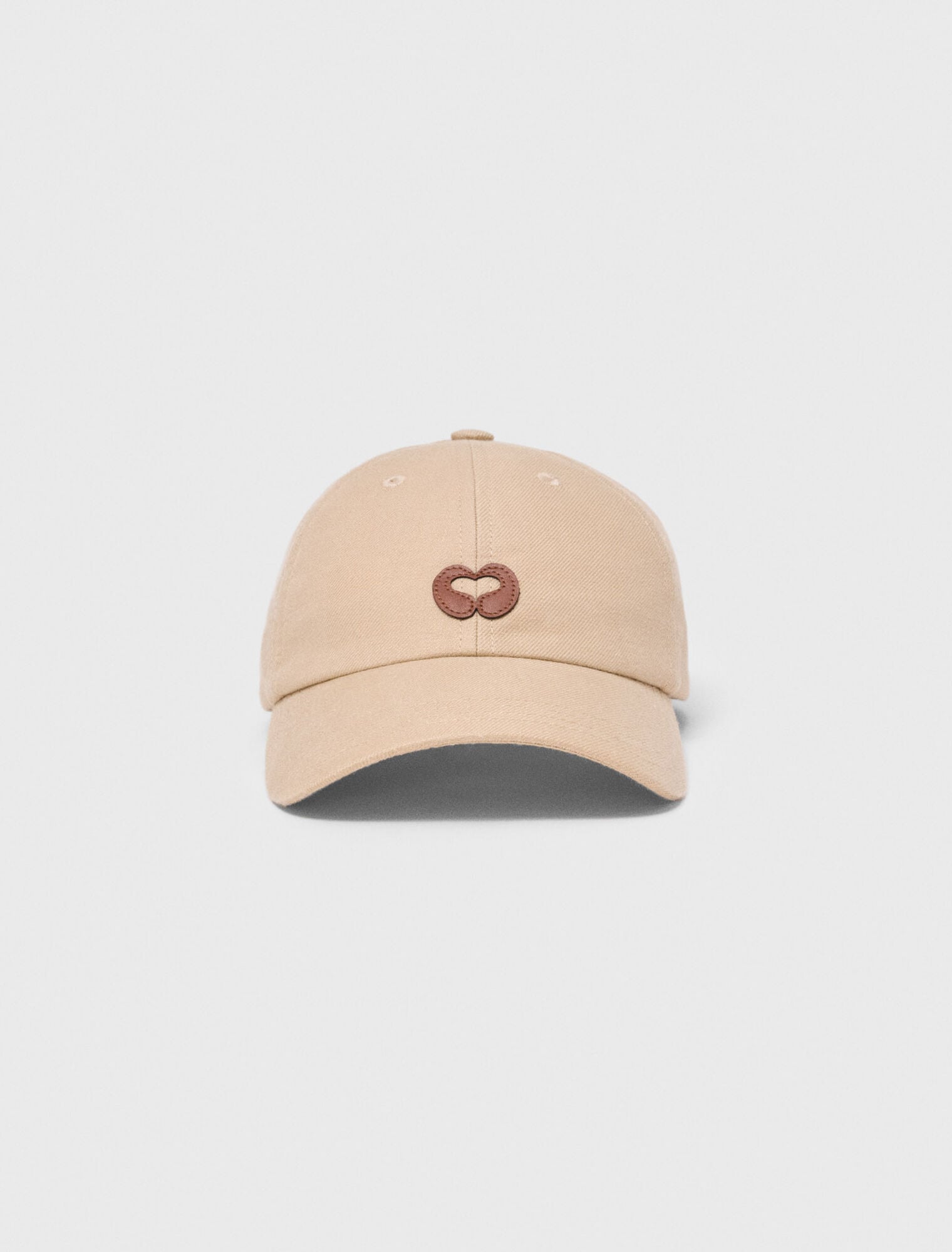 Casquette à logo en mix de lin