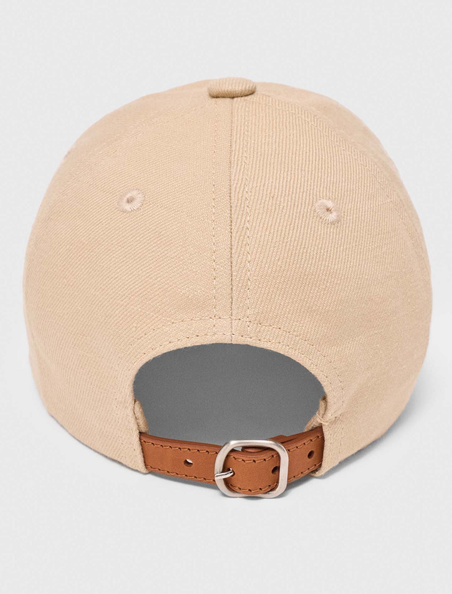 Casquette à logo en mix de lin