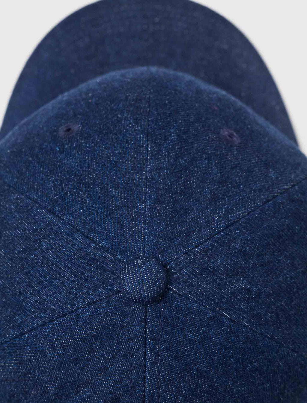 Casquette à logo en denim brut
