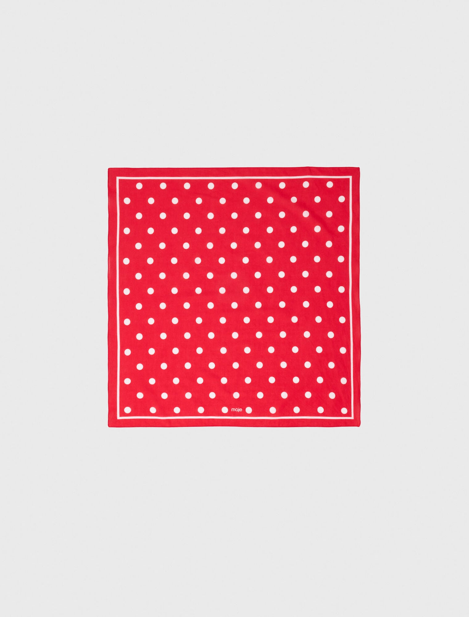 Bandana à pois en coton