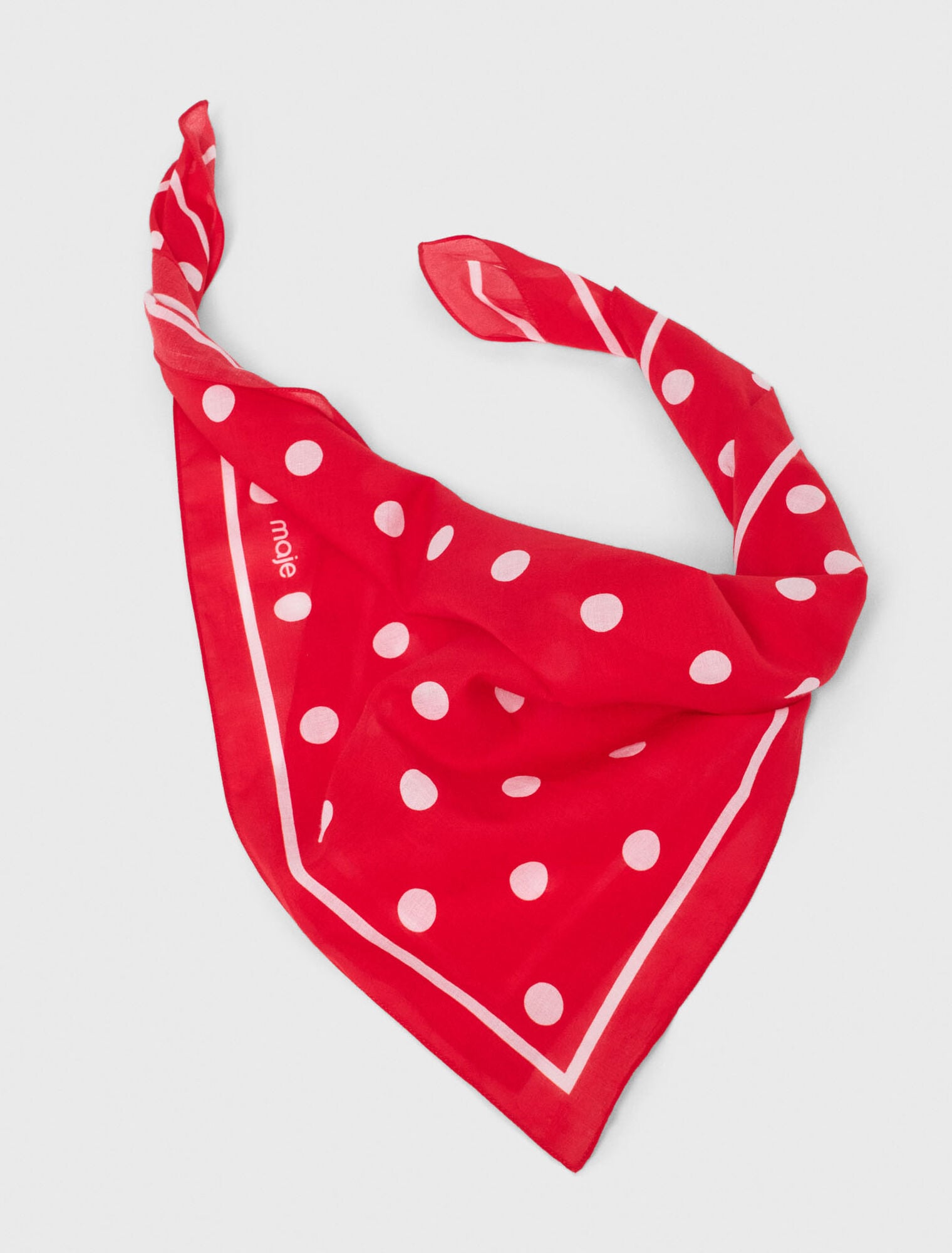 Bandana à pois en coton