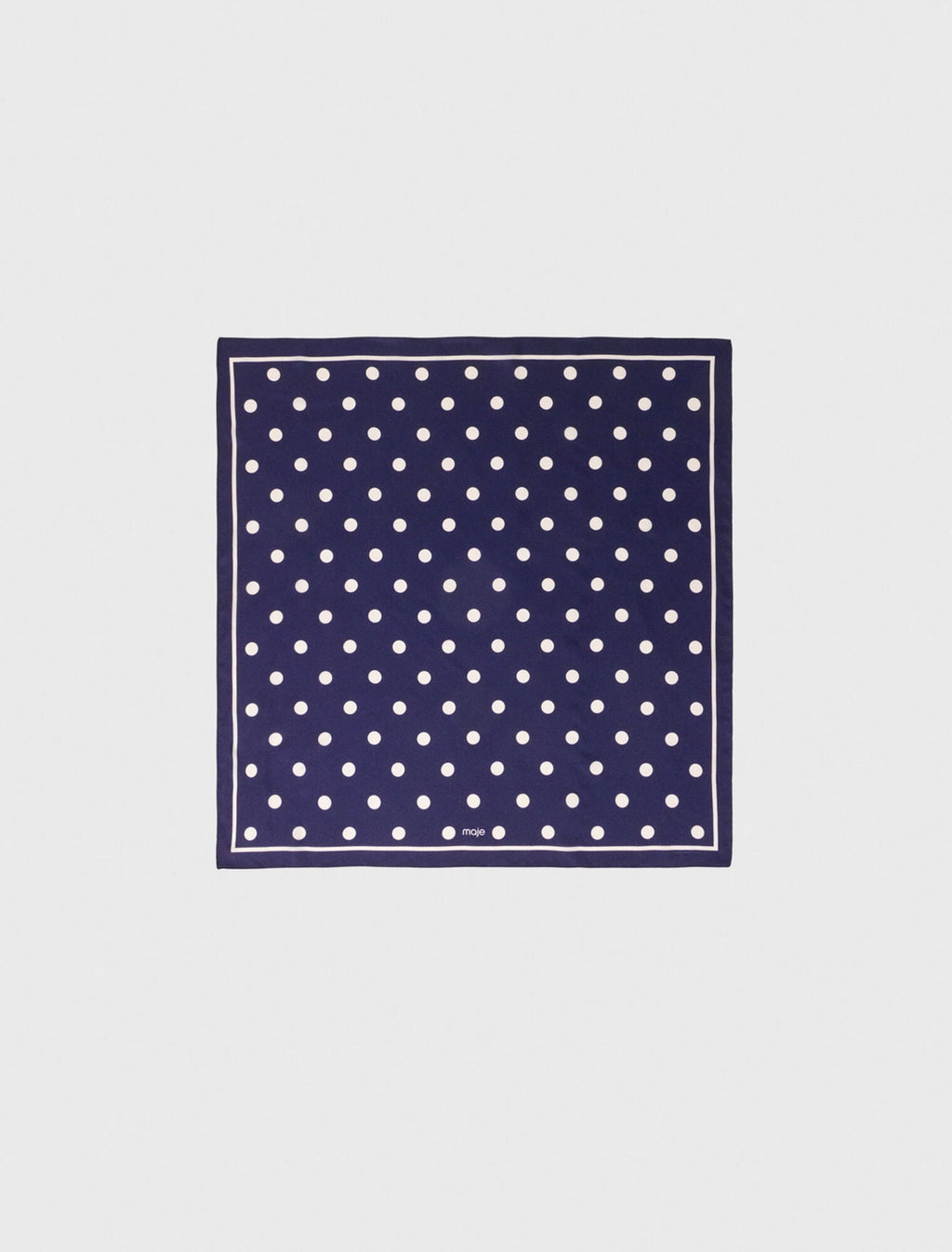 Bandana à pois en soie