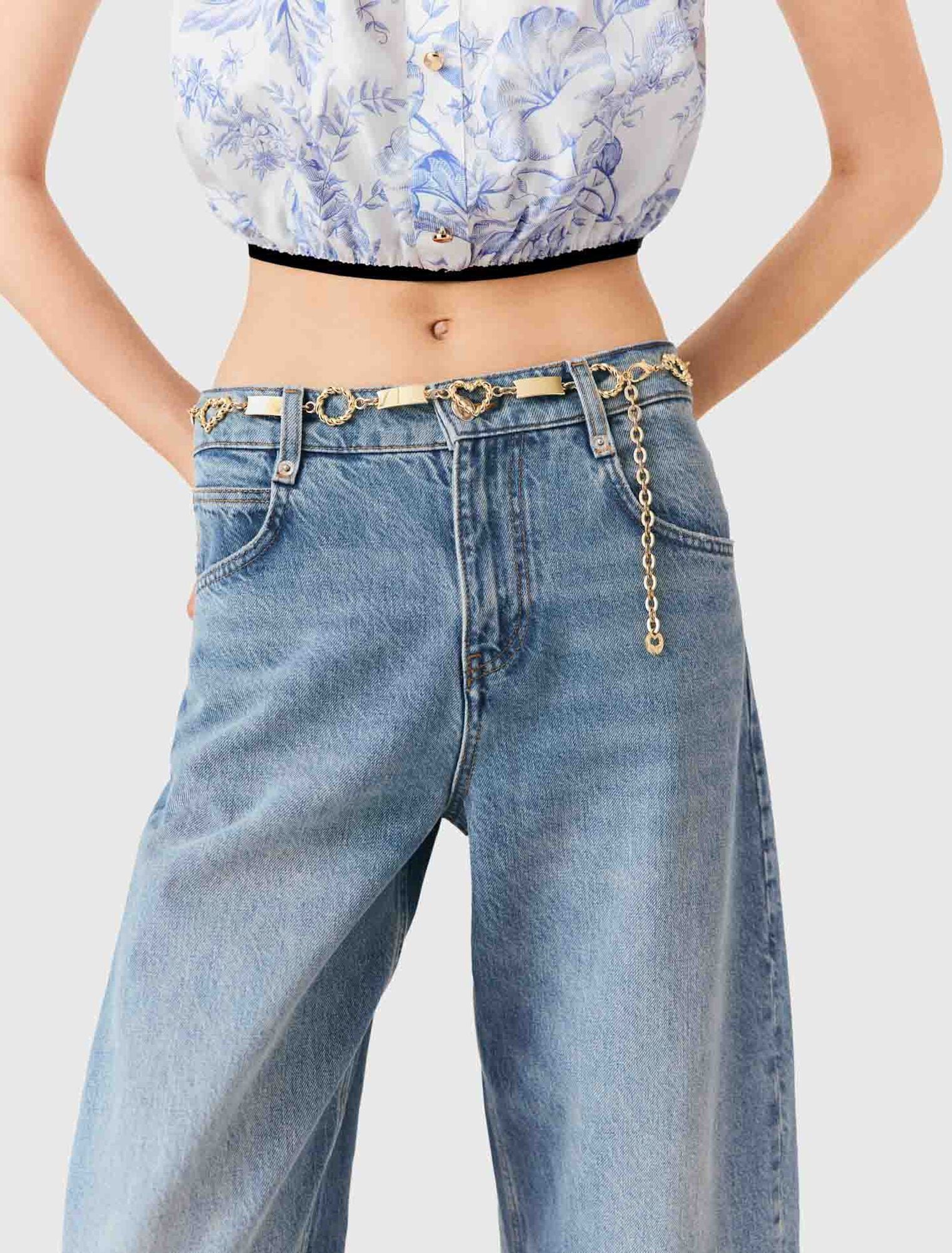 Ceinture chaine dorée torsadée