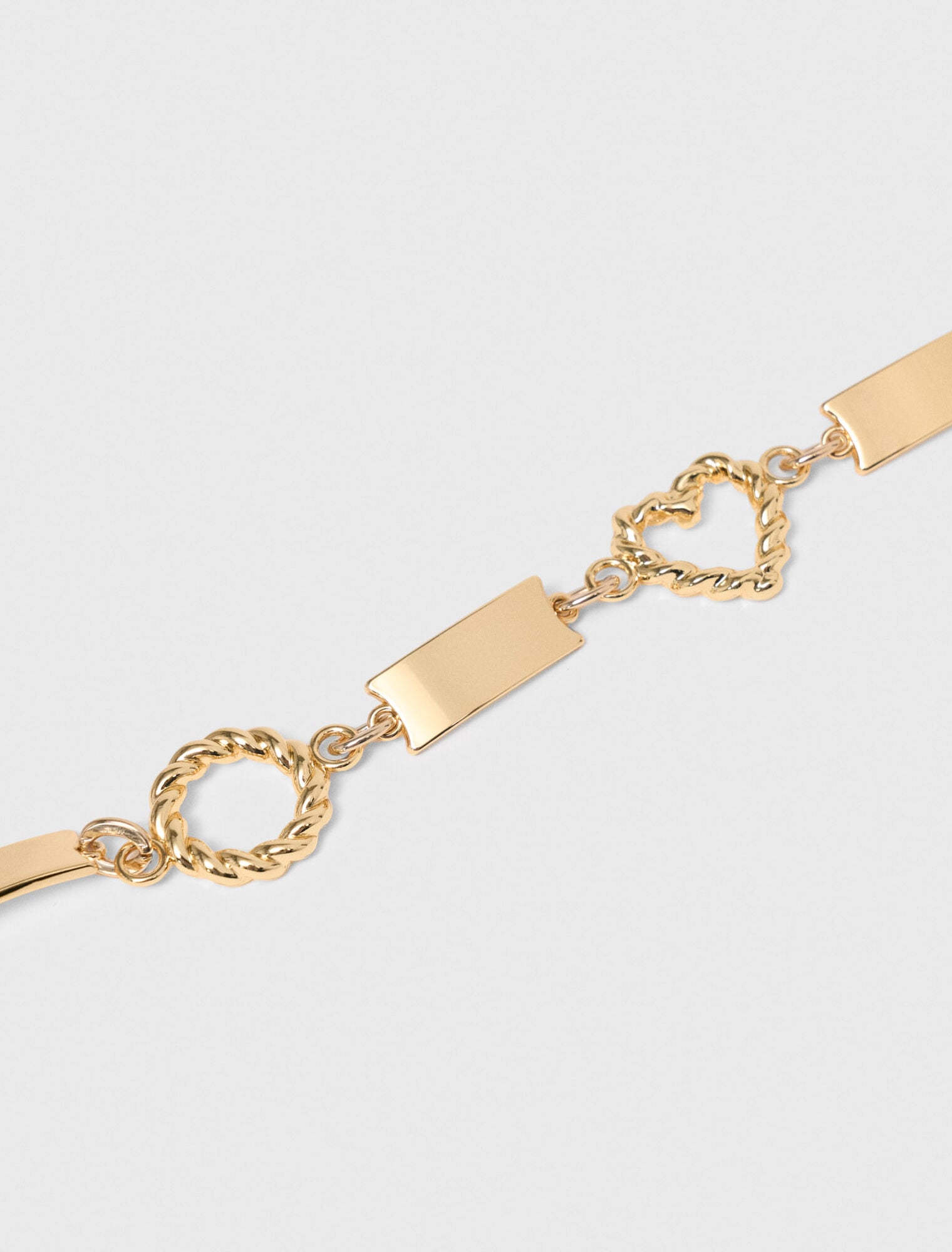 Ceinture chaine dorée torsadée