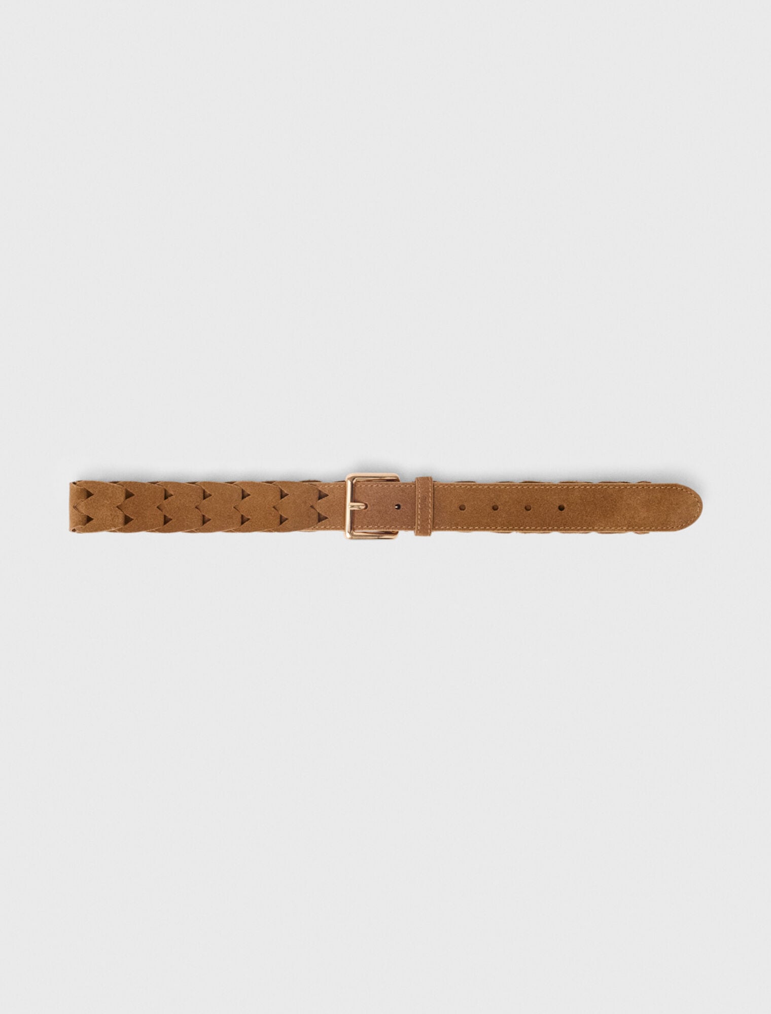 Ceinture tressée en suède