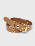 Ceinture en cuir à œillets
