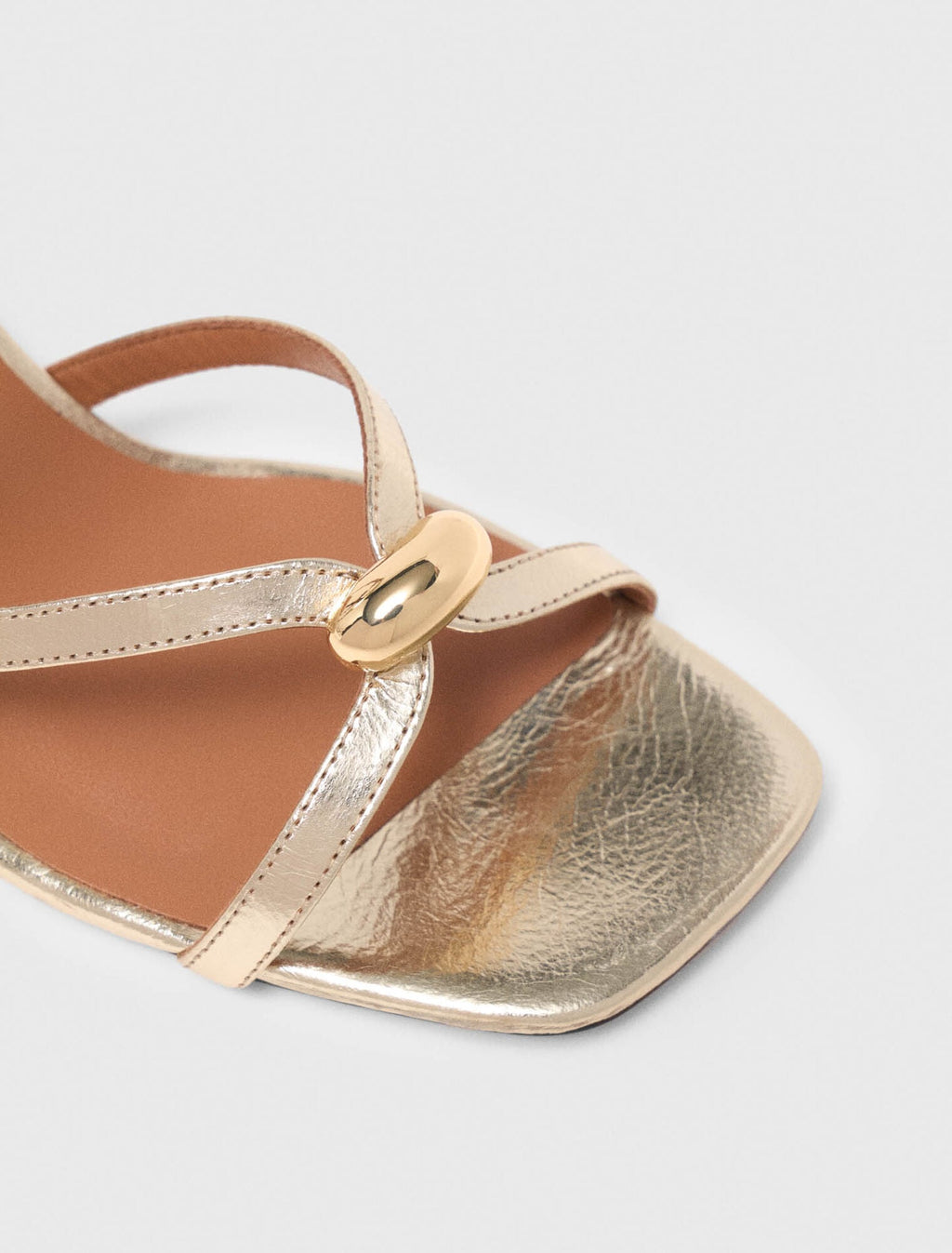 Sandales multibrides métalisées