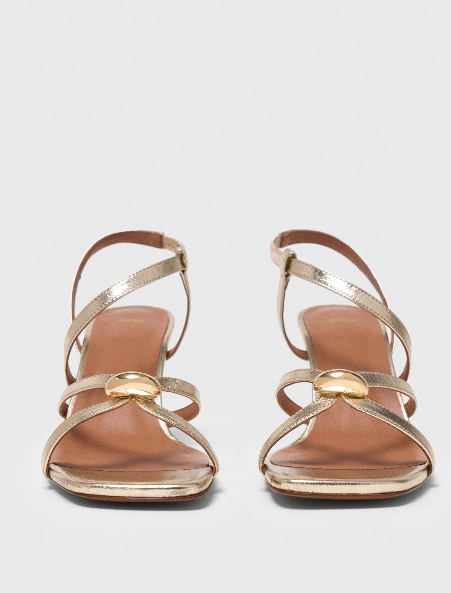 Sandales multibrides métalisées
