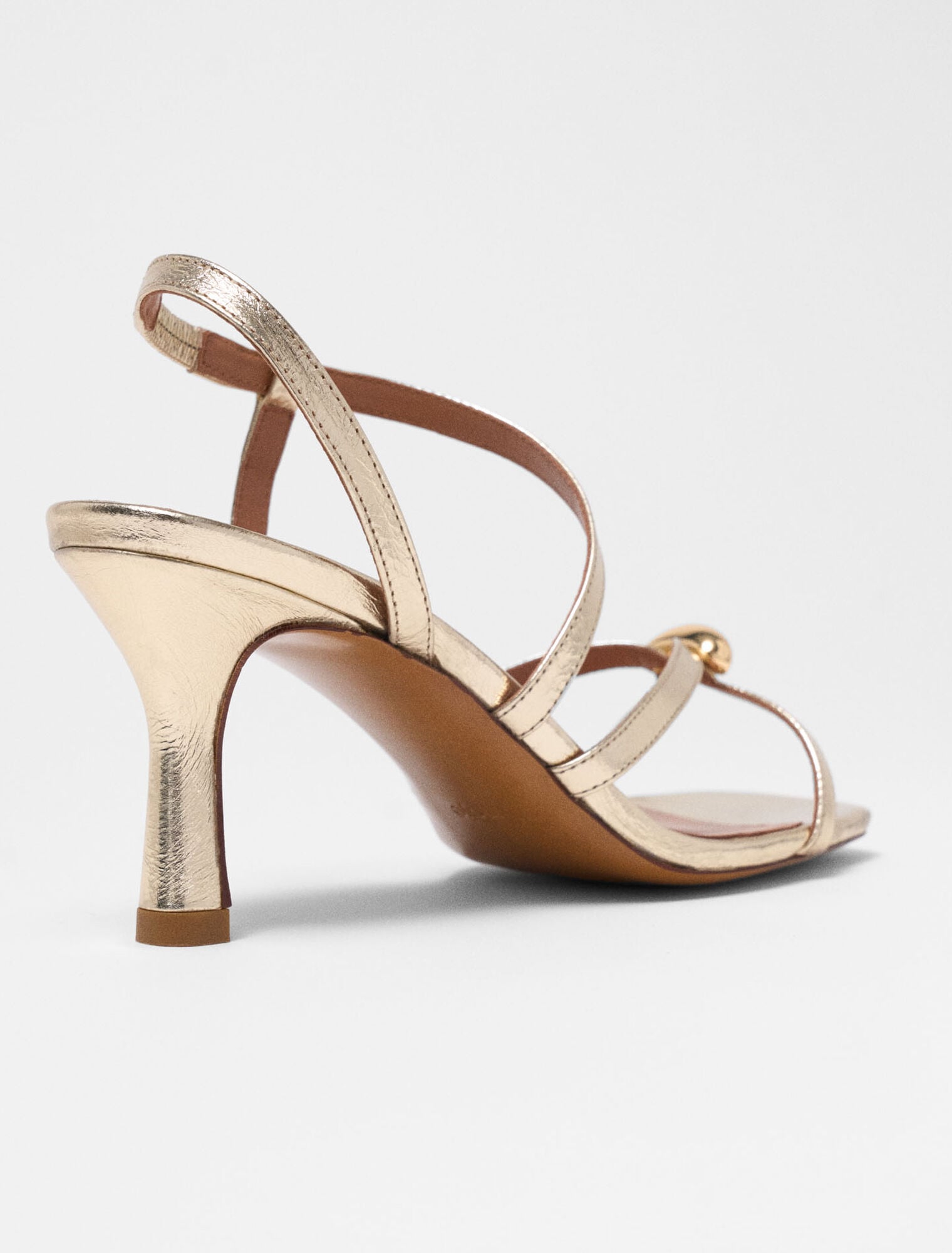 Sandales multibrides métalisées