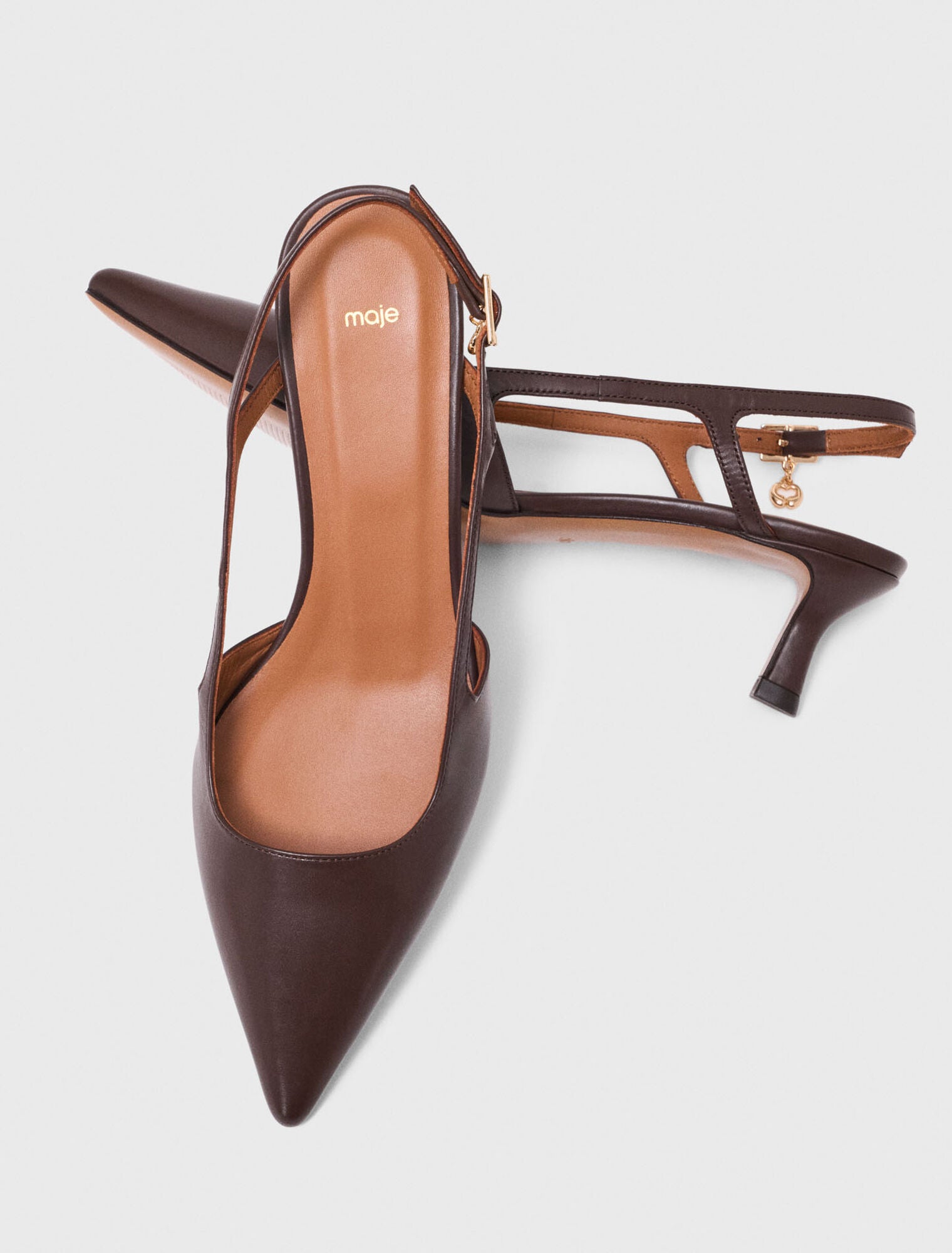 Slingbacks en cuir