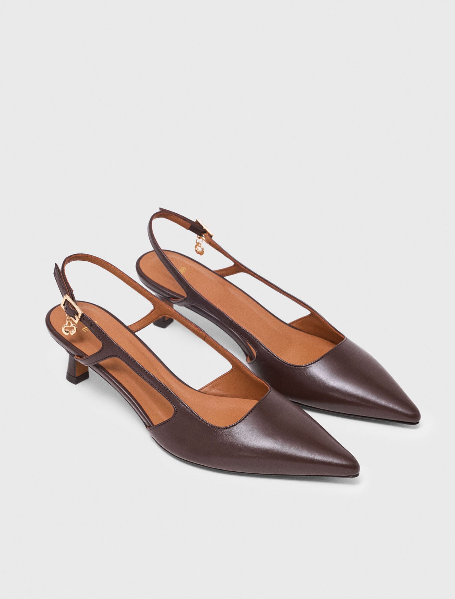Slingbacks en cuir