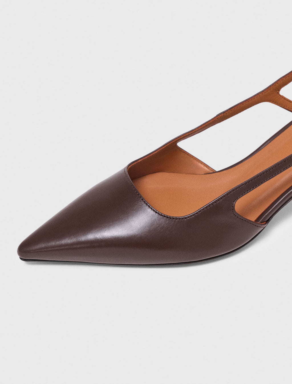 Slingbacks en cuir