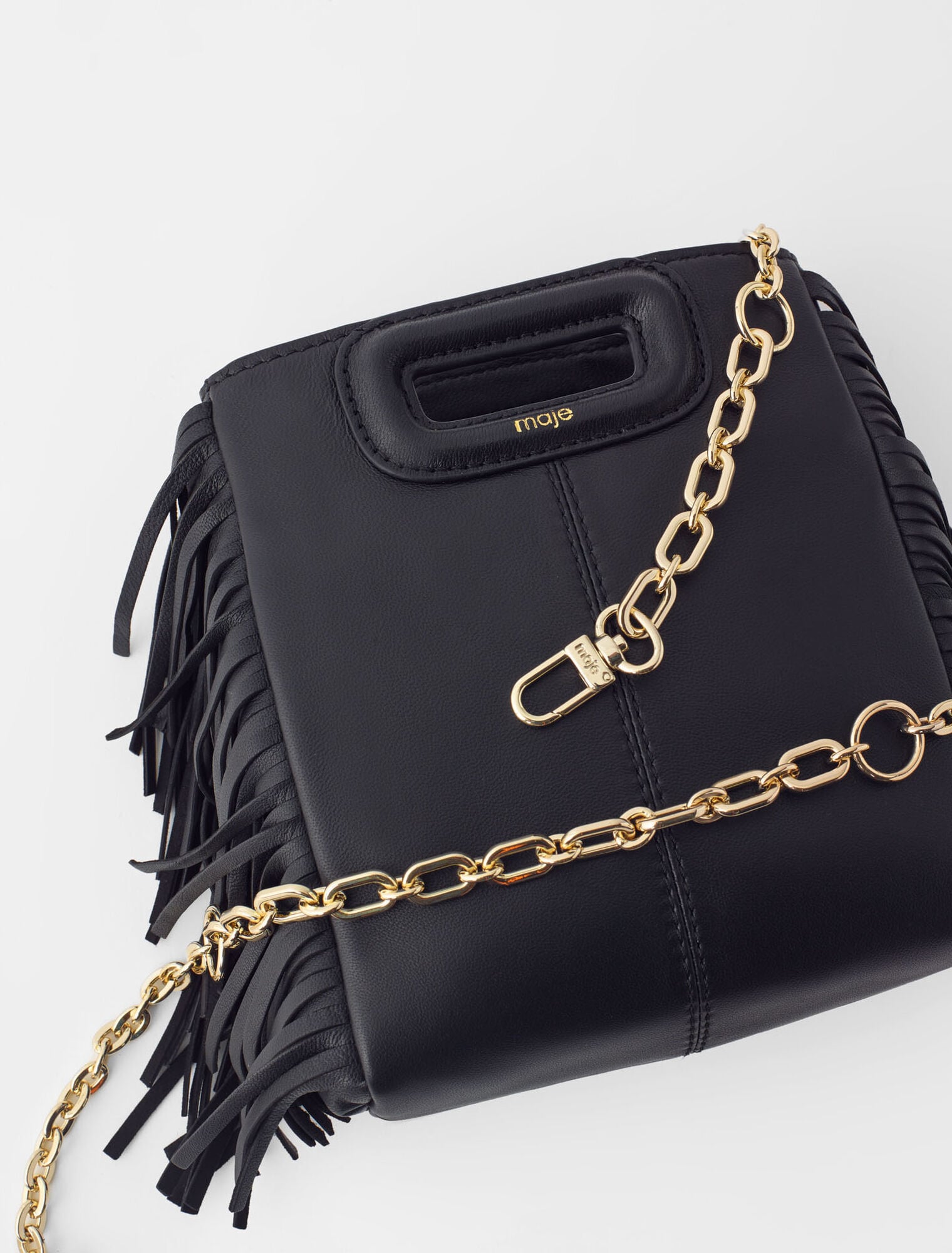 Sac M mini en cuir lisse