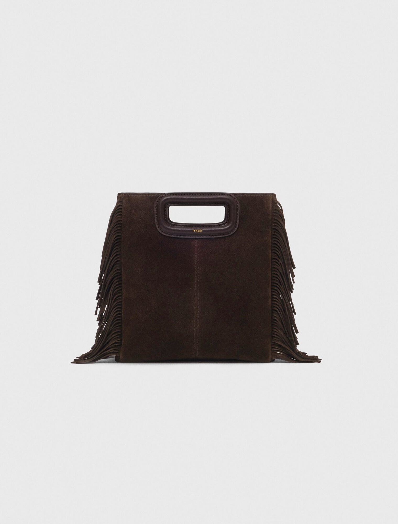Sac M en cuir suède