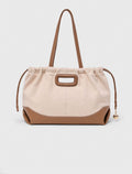 Milpli cabas en mix toile et cuir